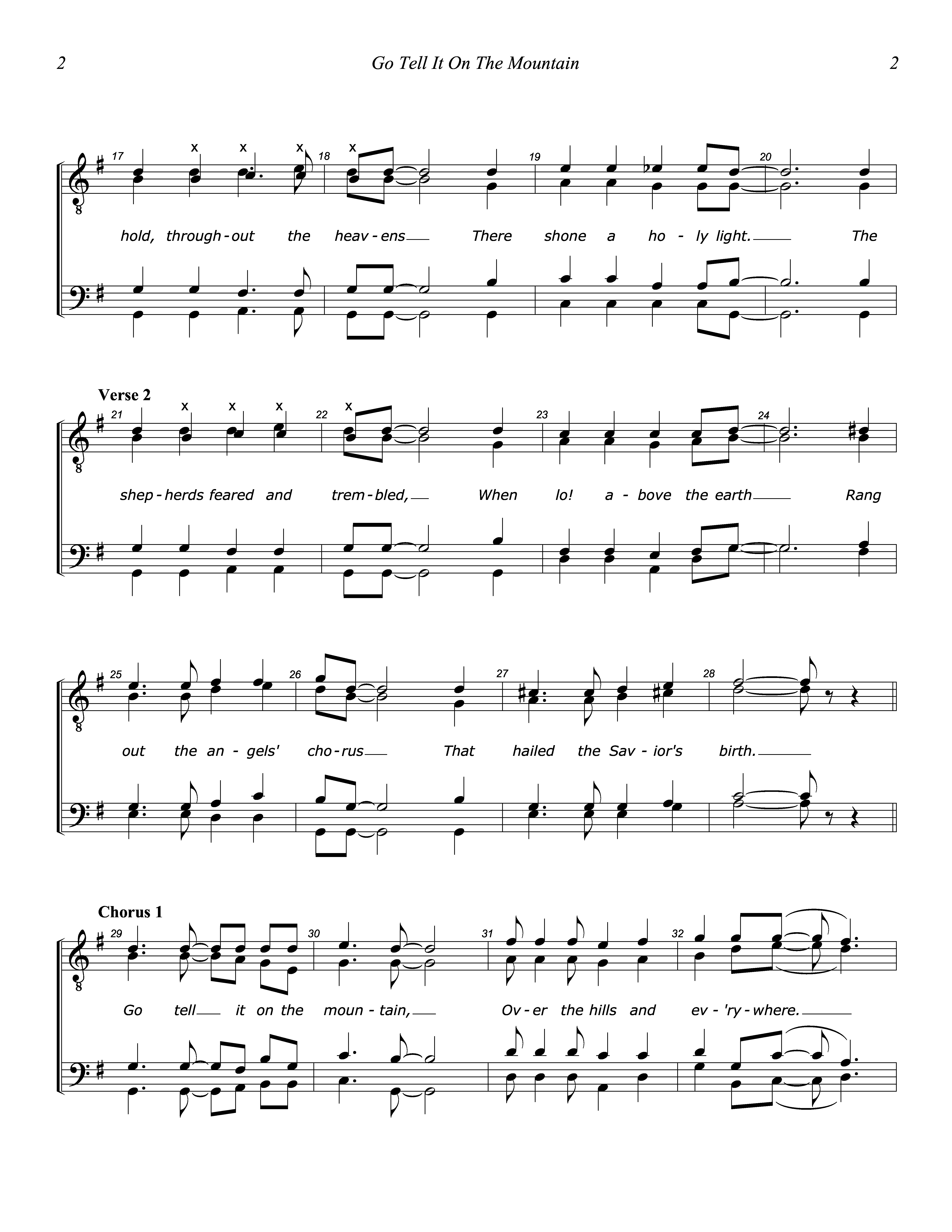 Go Tell It (Tenor Post) page 2