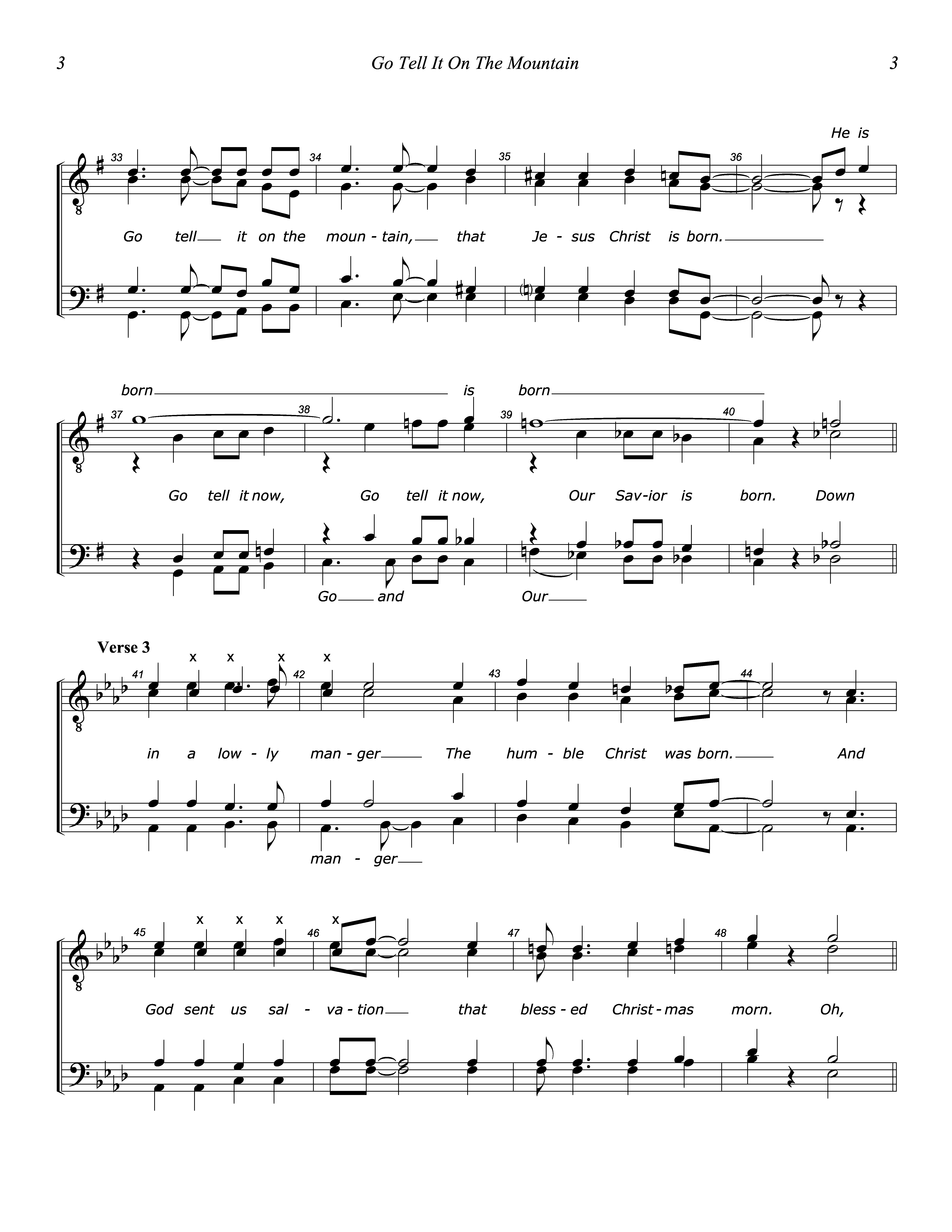 Go Tell It (Tenor Post) page 3