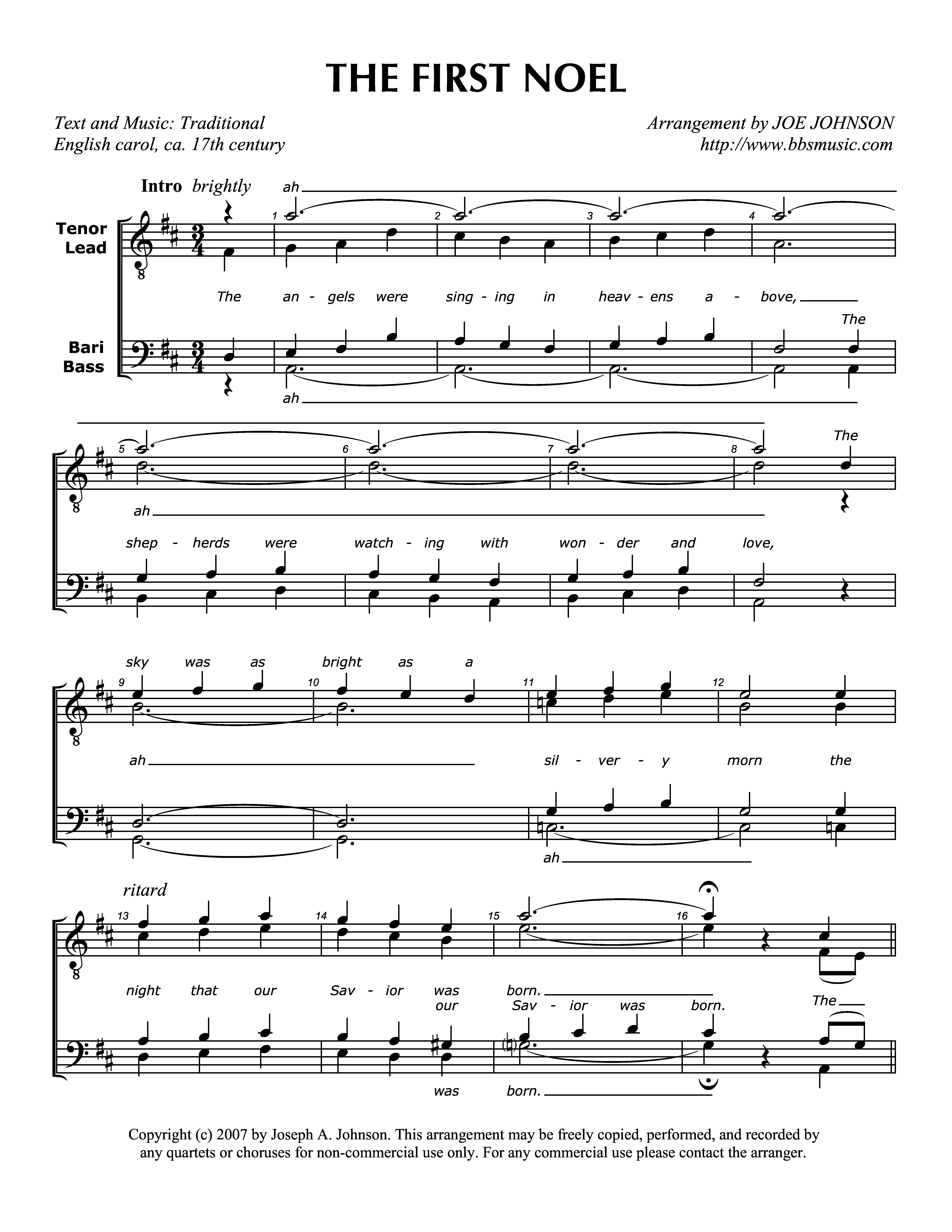 The First Noel page 1