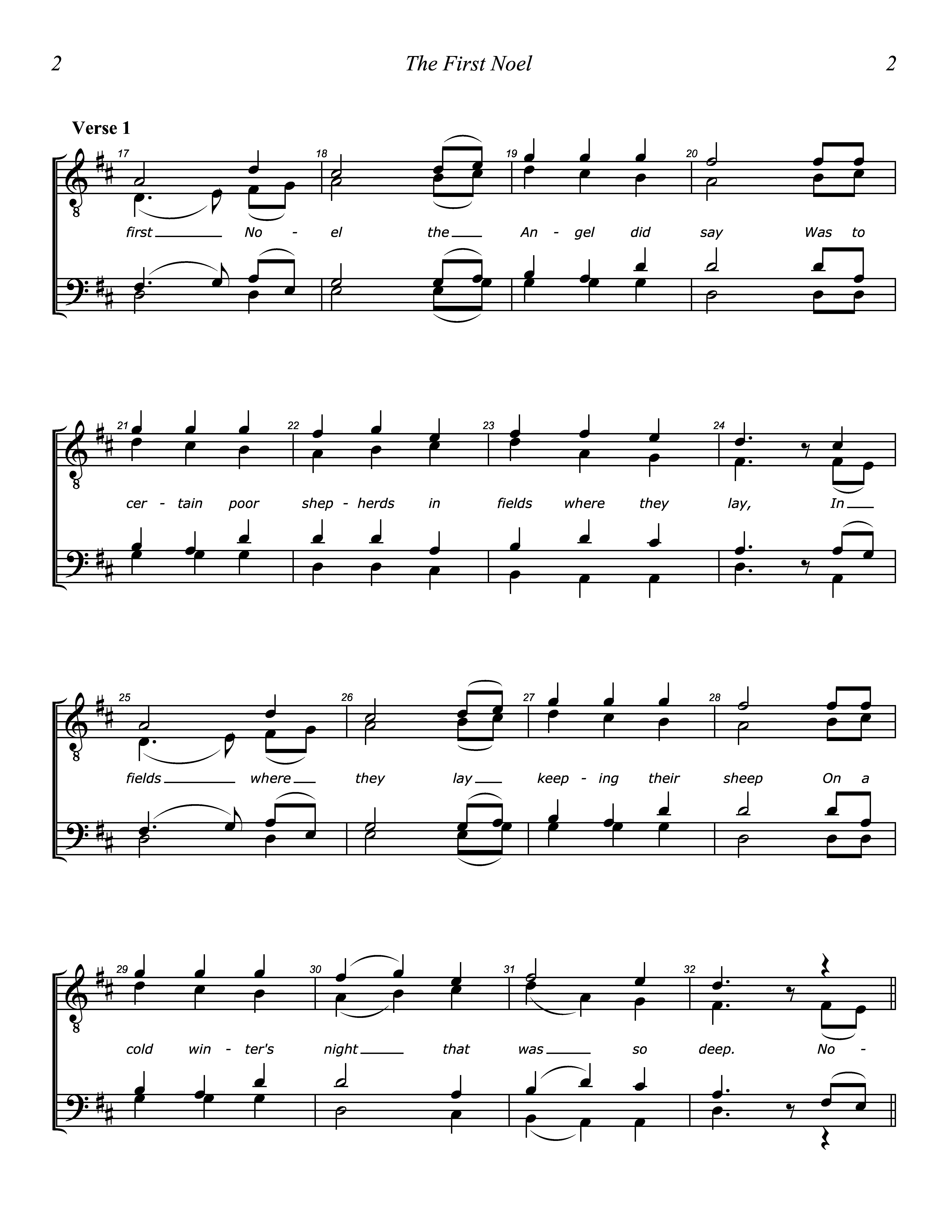 The First Noel page 2