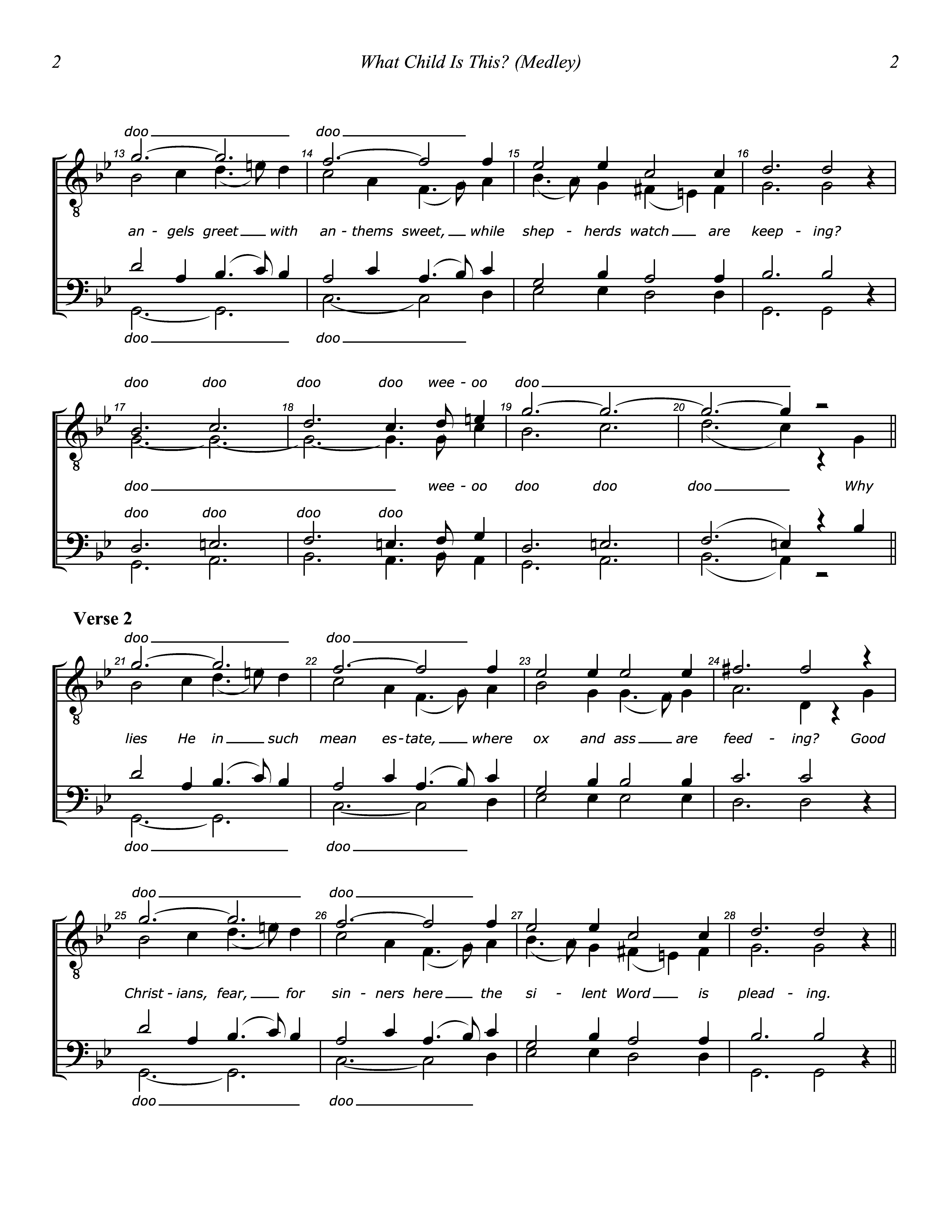 What Child (Medley) page 2