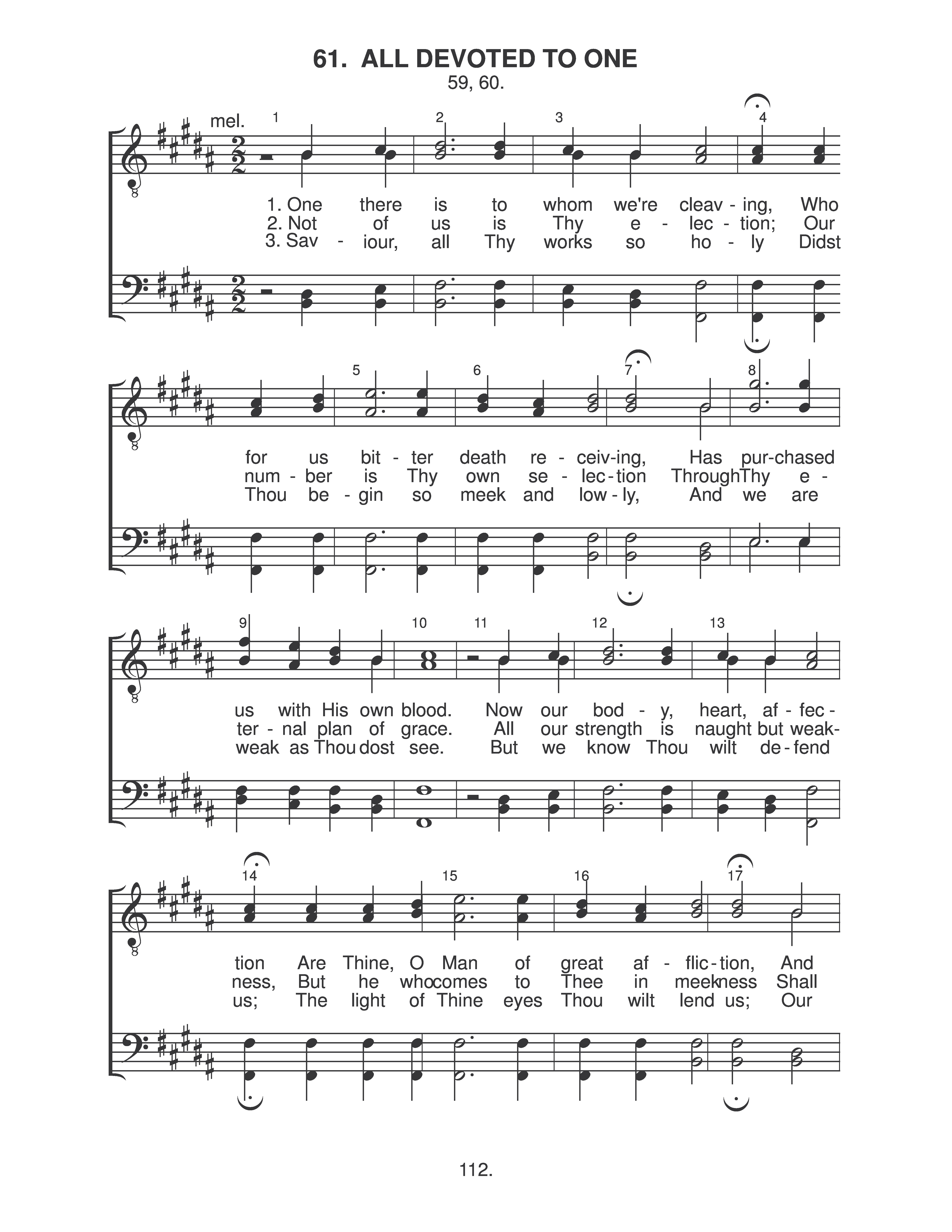 All Devoted To One (Z.H. 61) page 1