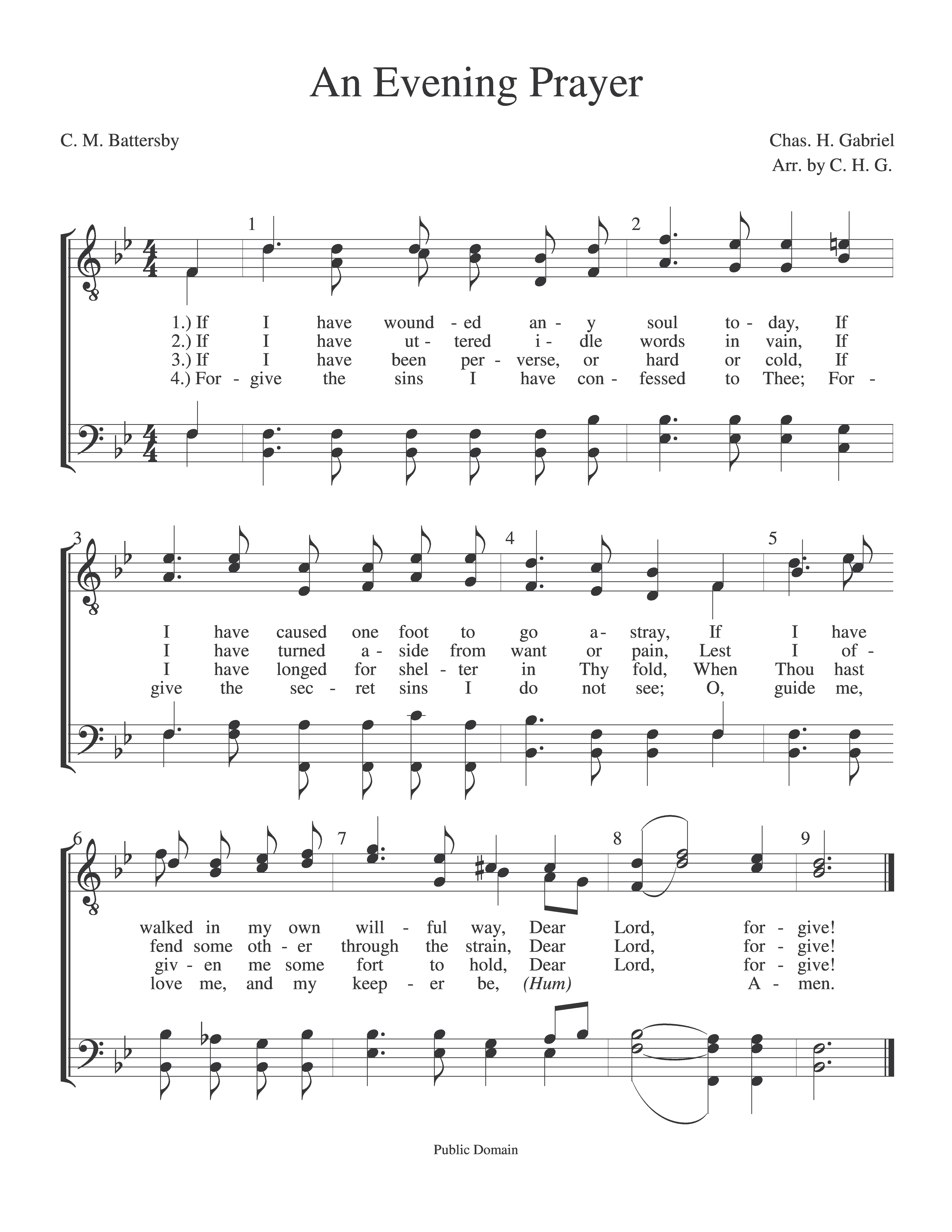 An Evening Prayer
