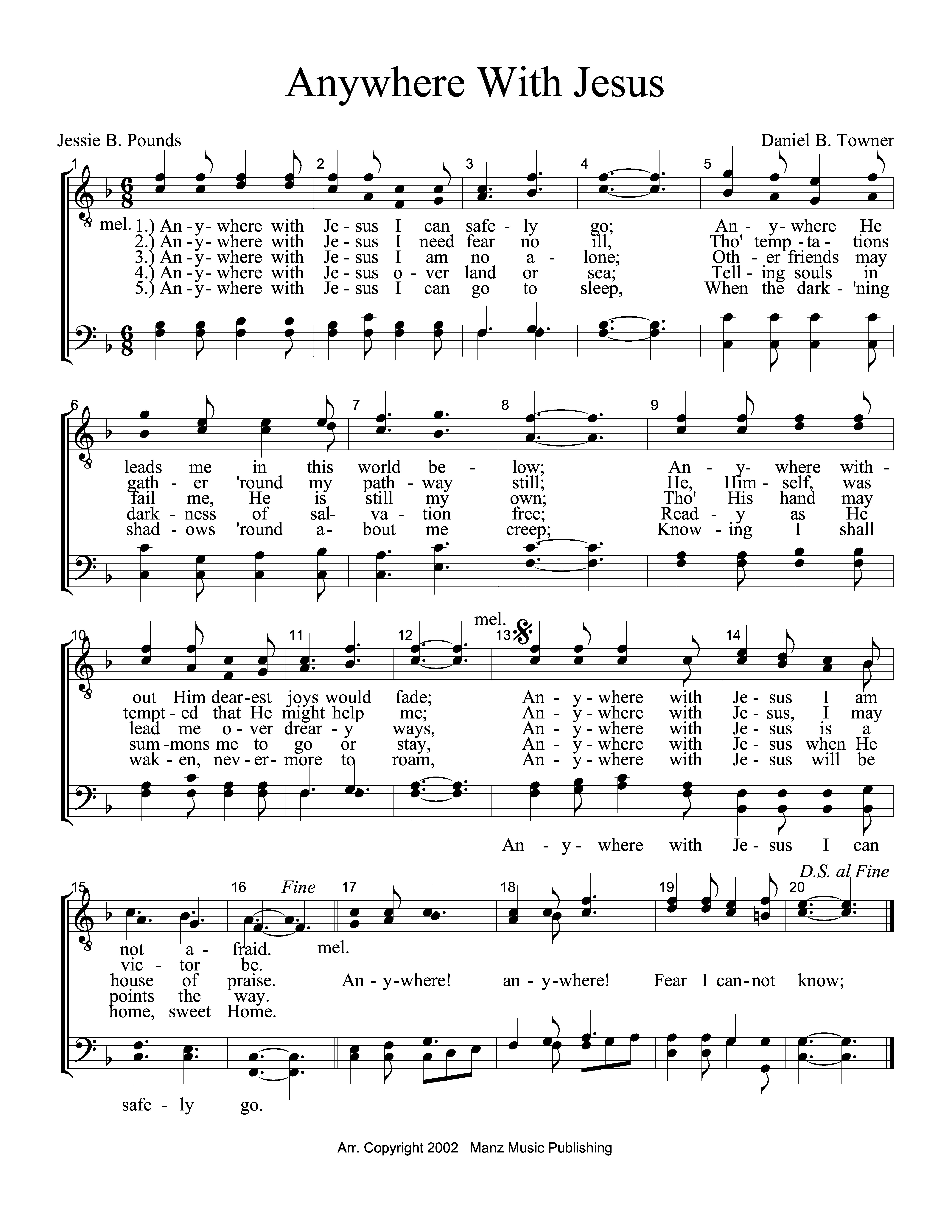 Anywhere With Jesus