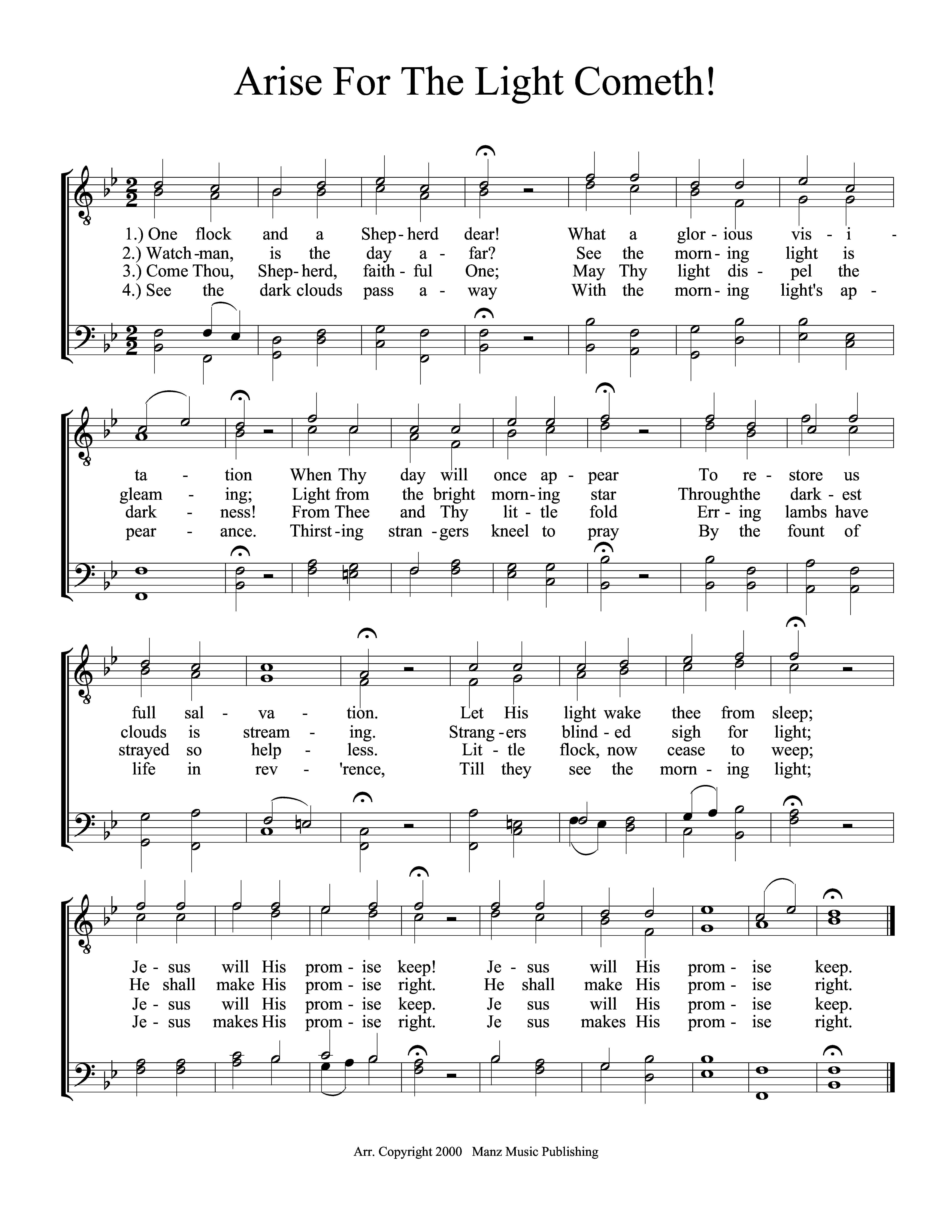 Arise For The Light Cometh