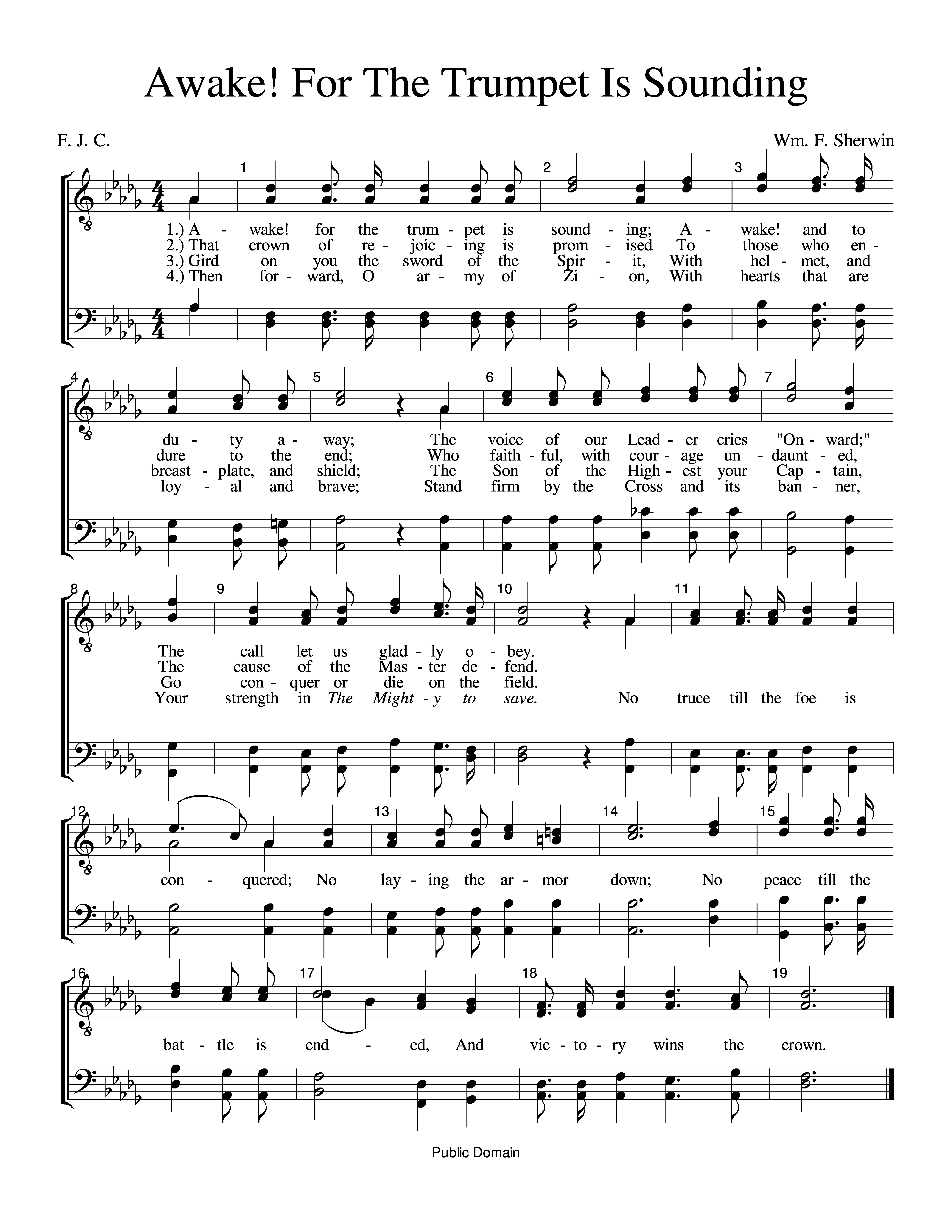 Awake! For The Trumpet Is Sounding