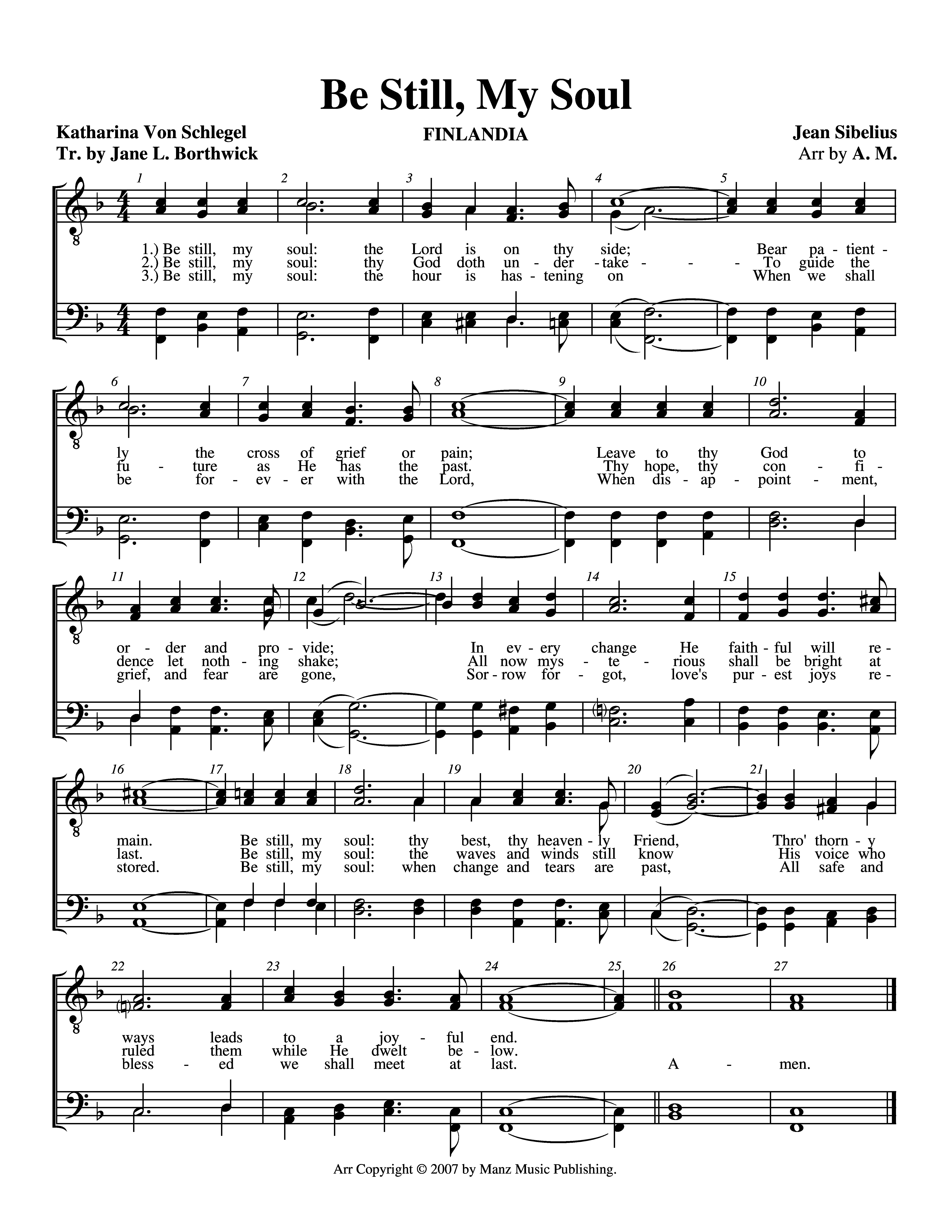 Be Still, My Soul