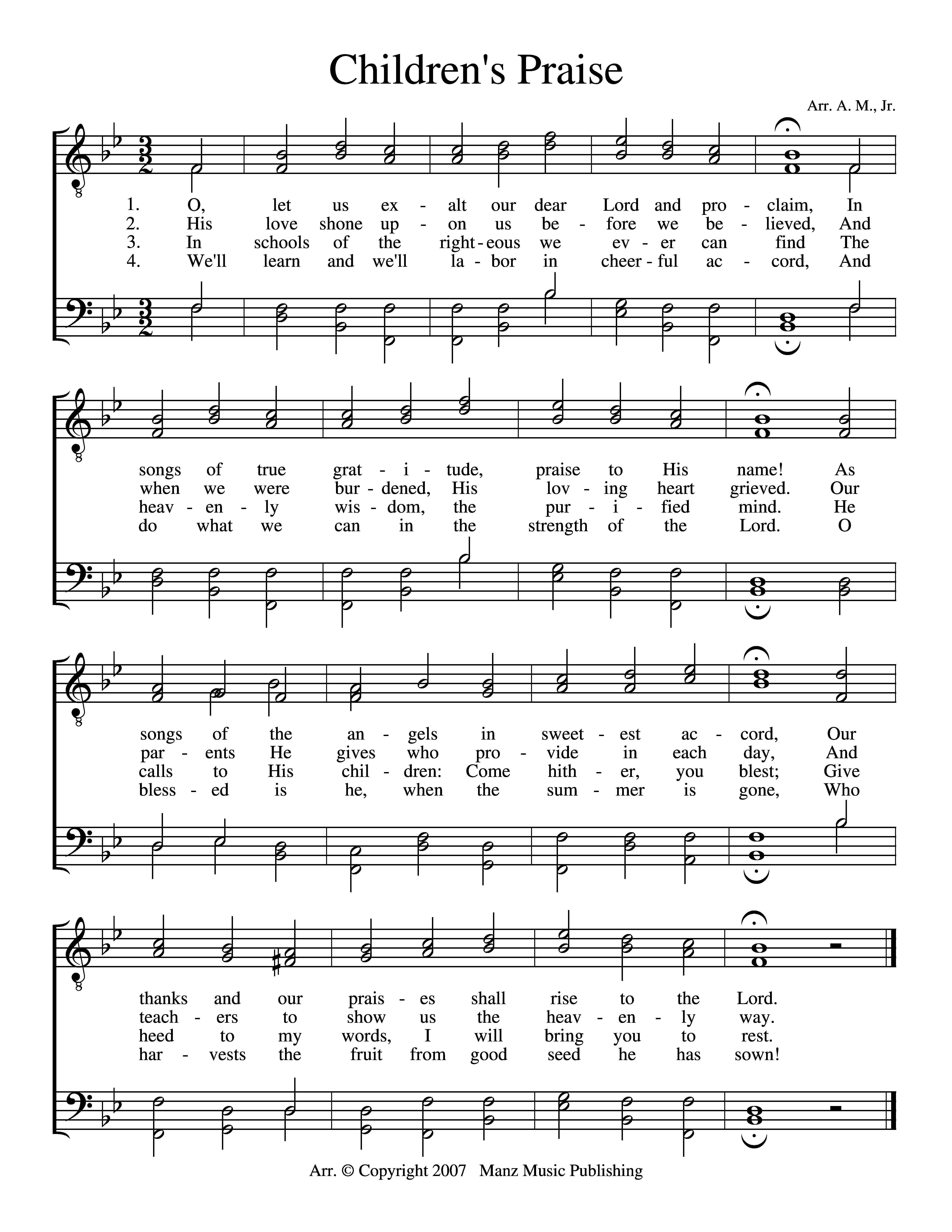Children's Praise (Z. H. 165)