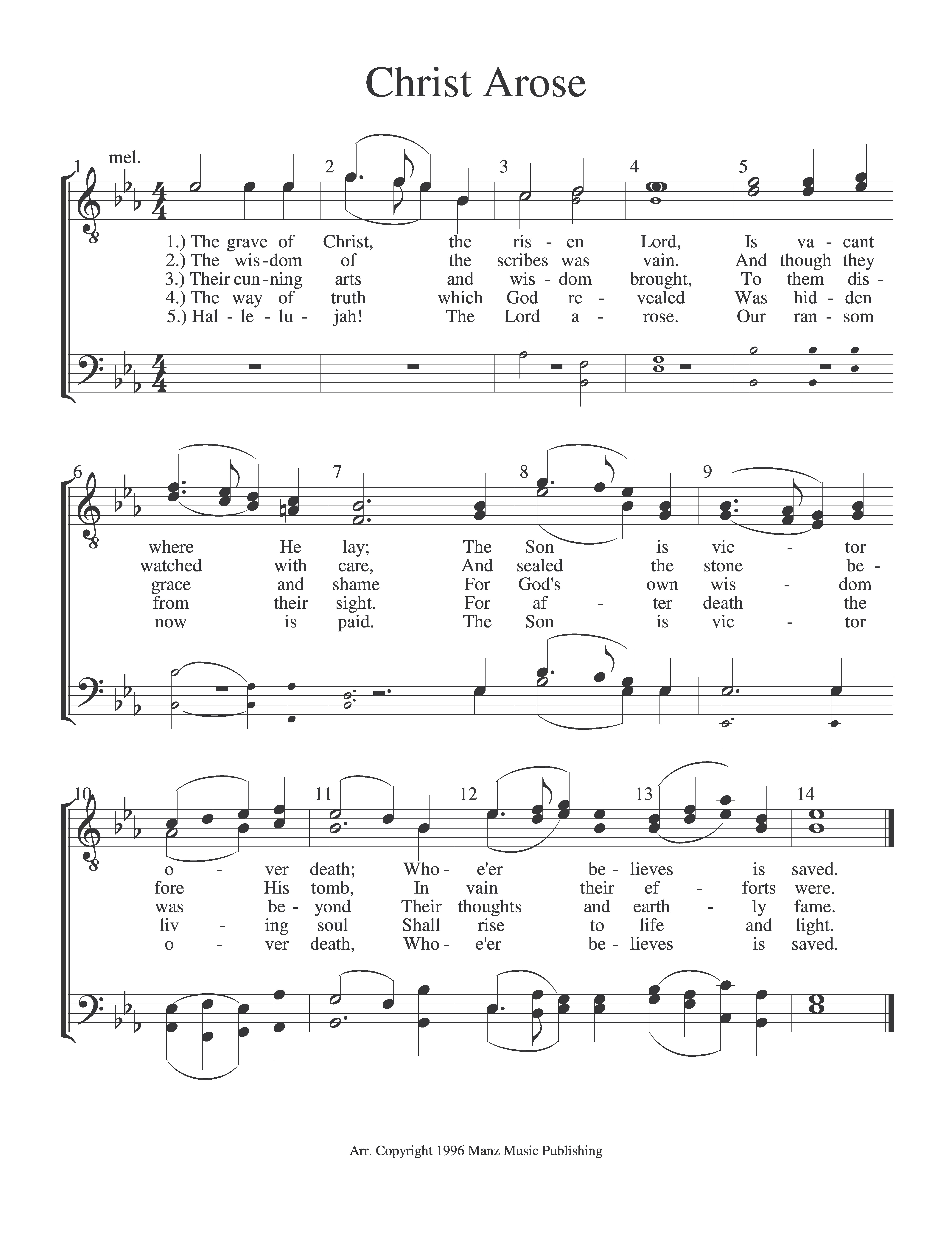 Christ Arose (Heft)