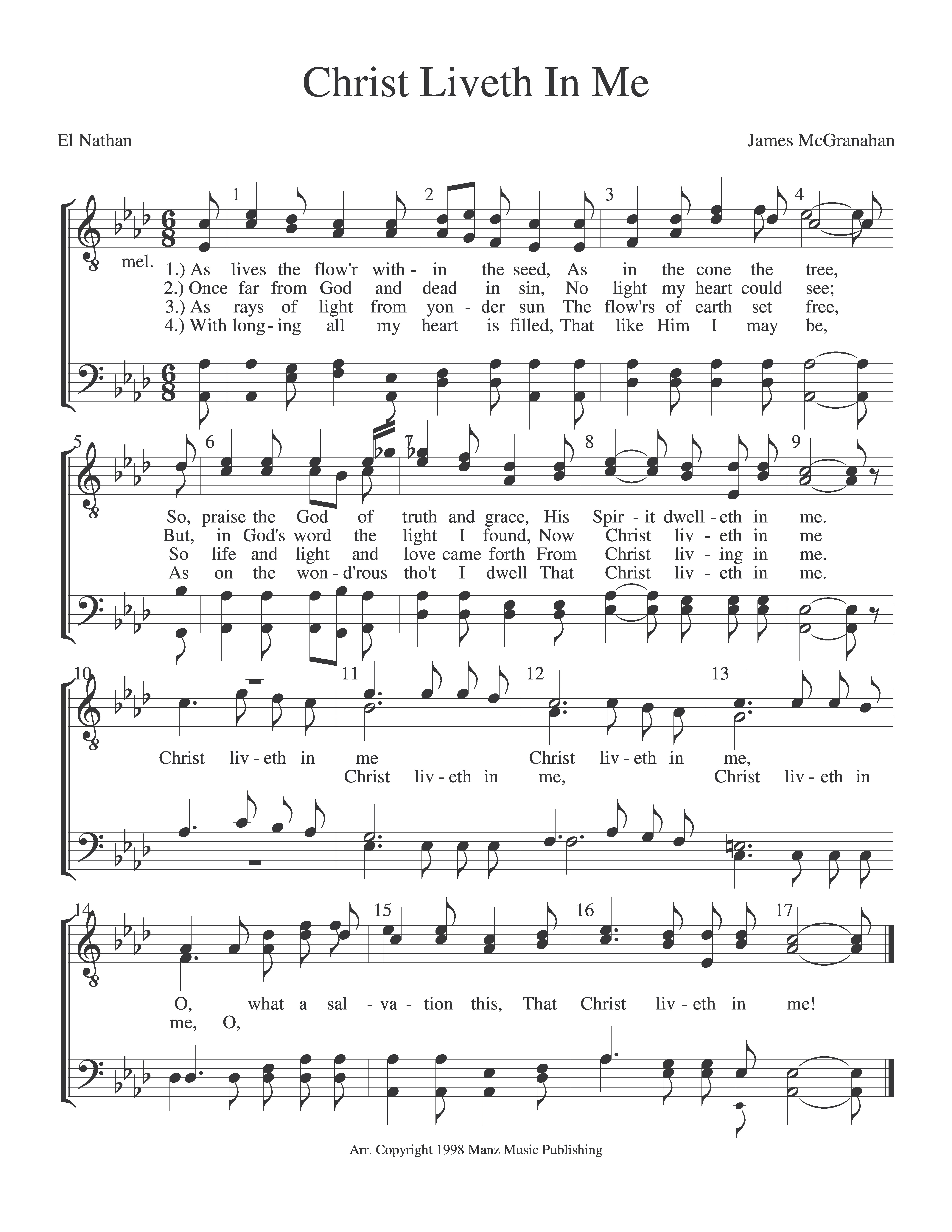 Christ Liveth In Me