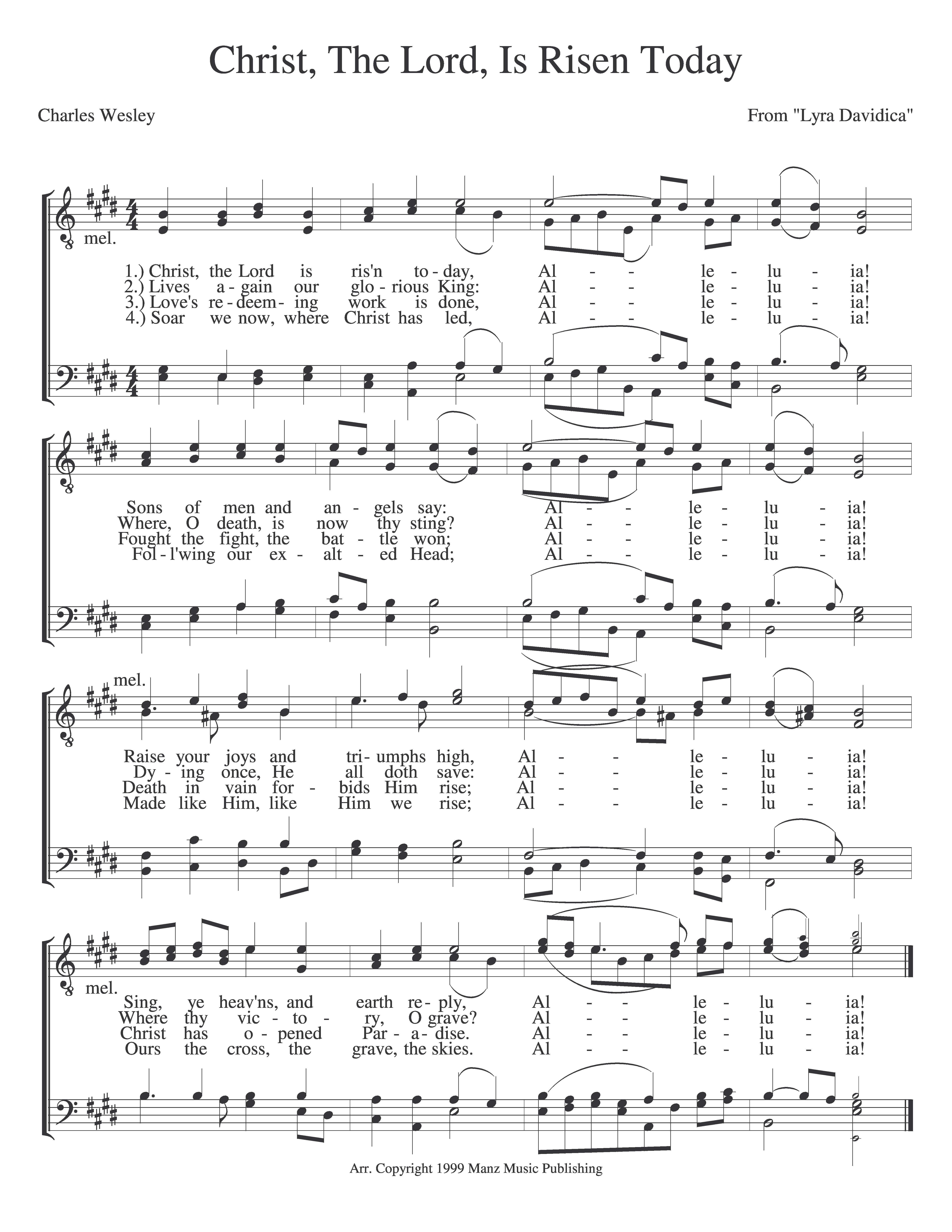 Christ, The Lord, Is Risen Today