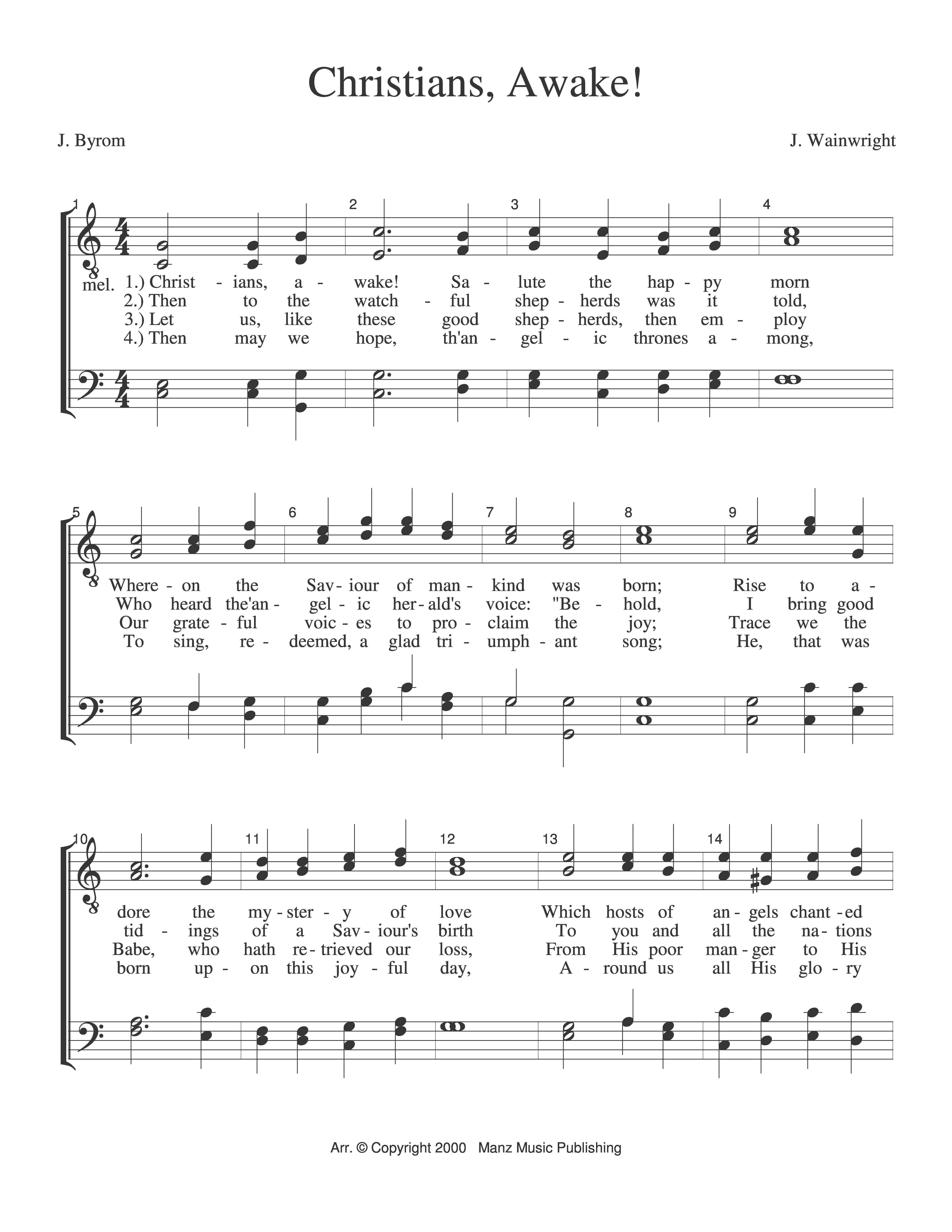 Christians, Awake page 1