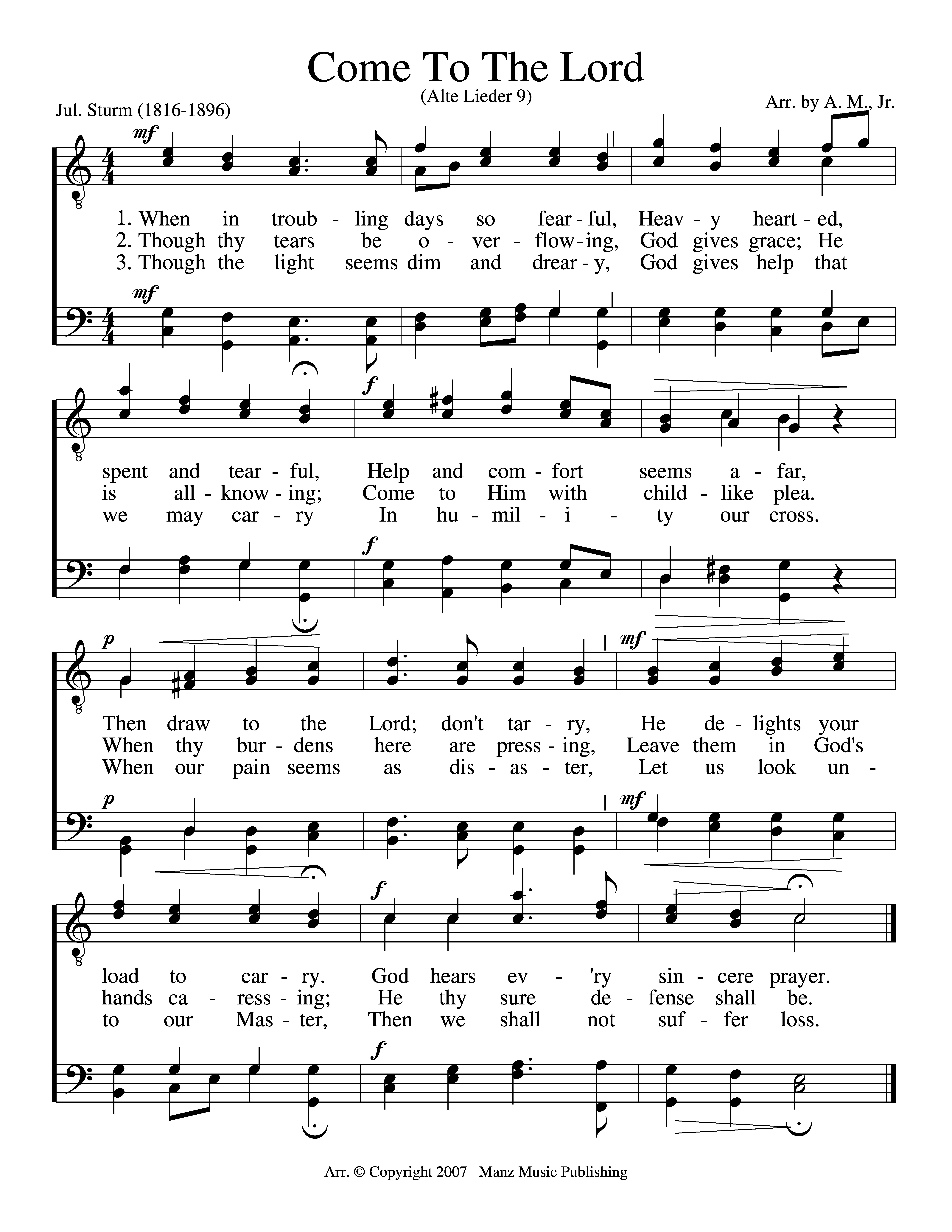 Come To The Lord