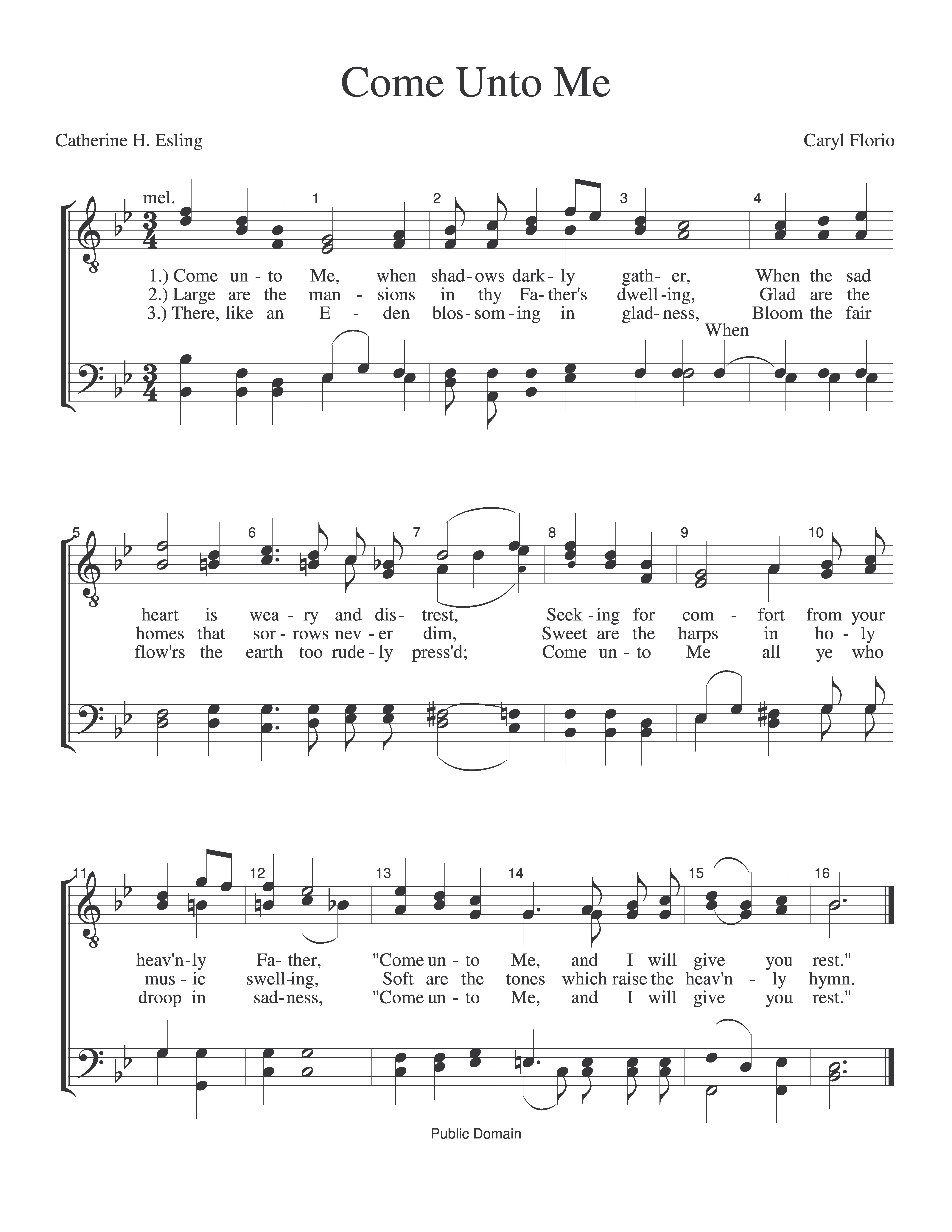 Come Unto Me (Florio)