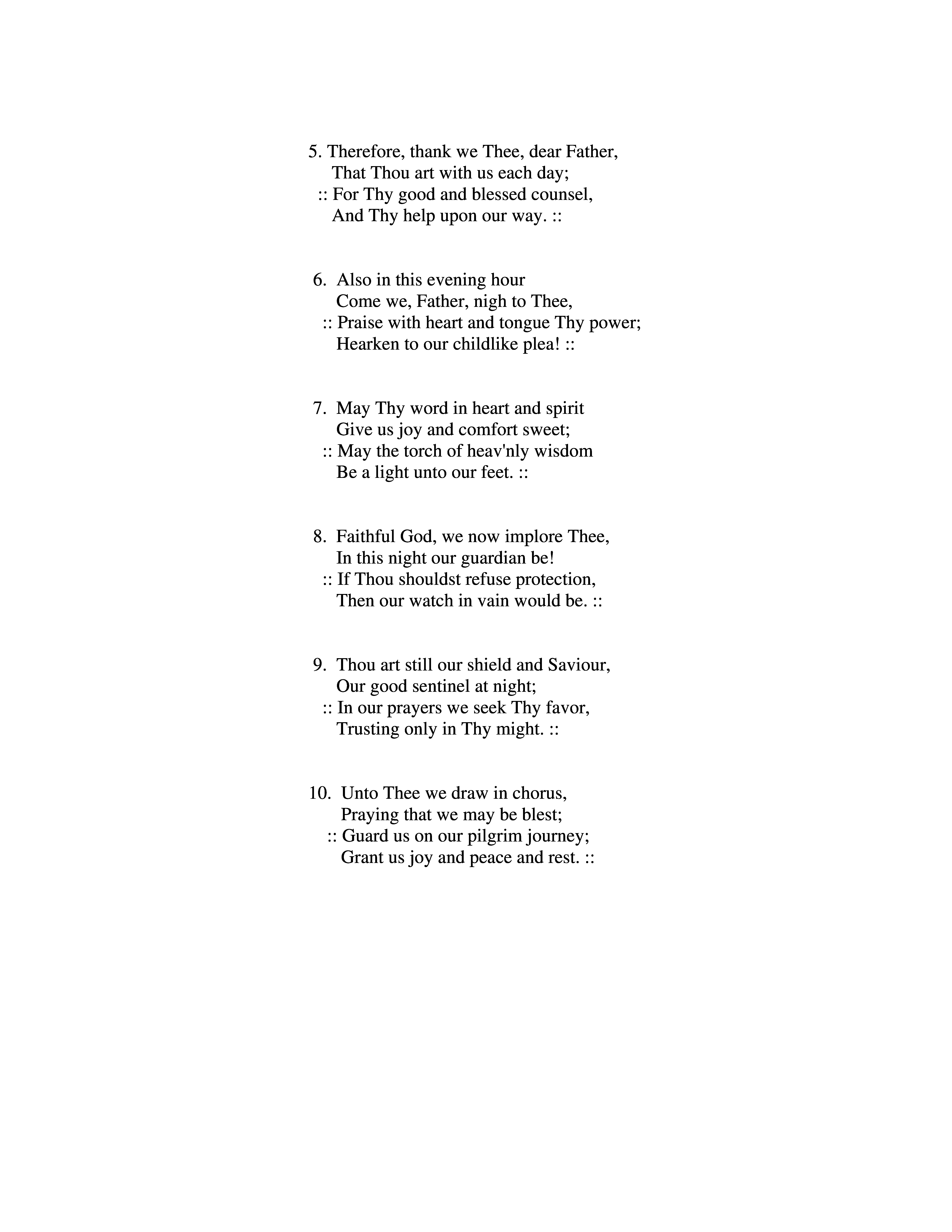 Evening Hymn page 2