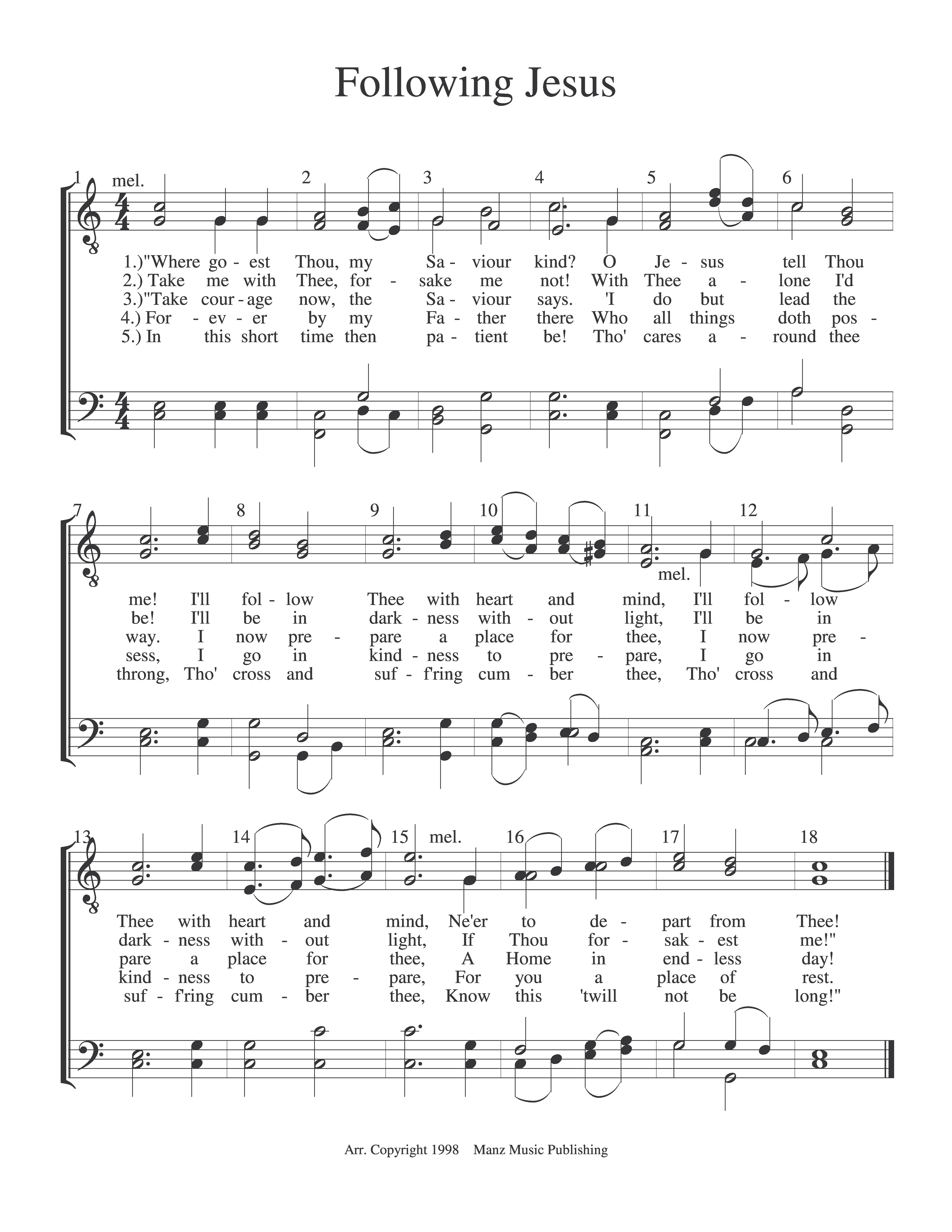 Following Jesus