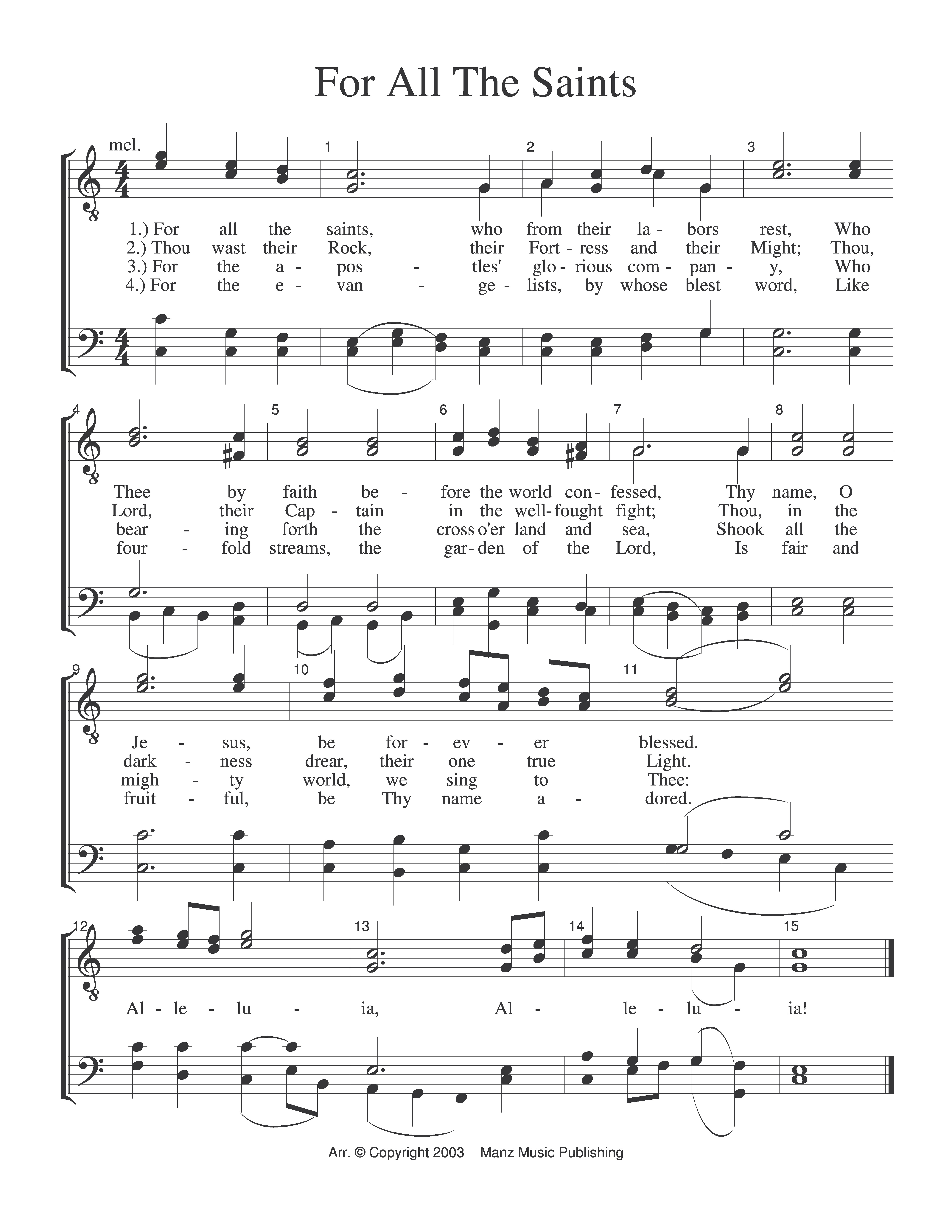For All The Saints