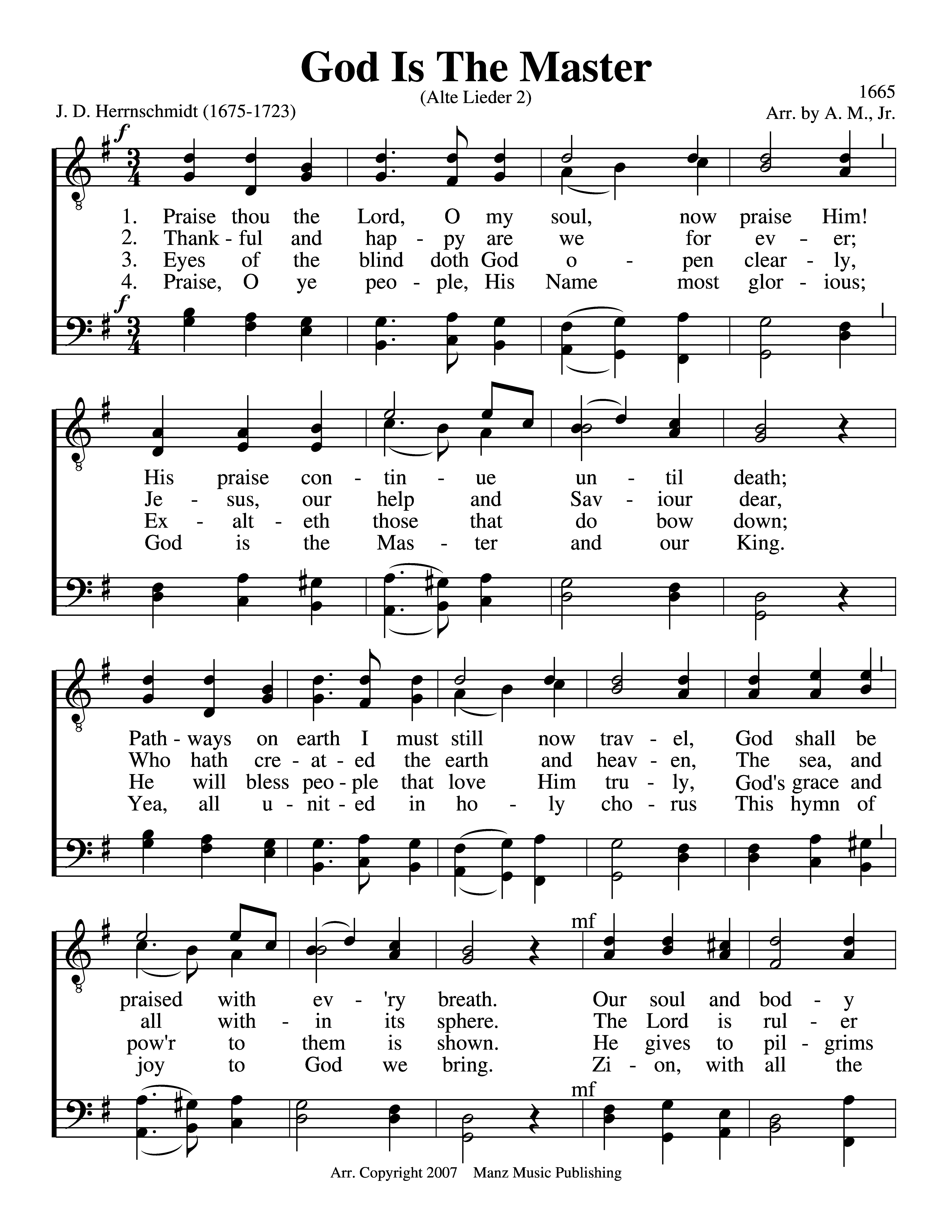 God Is The Master page 1