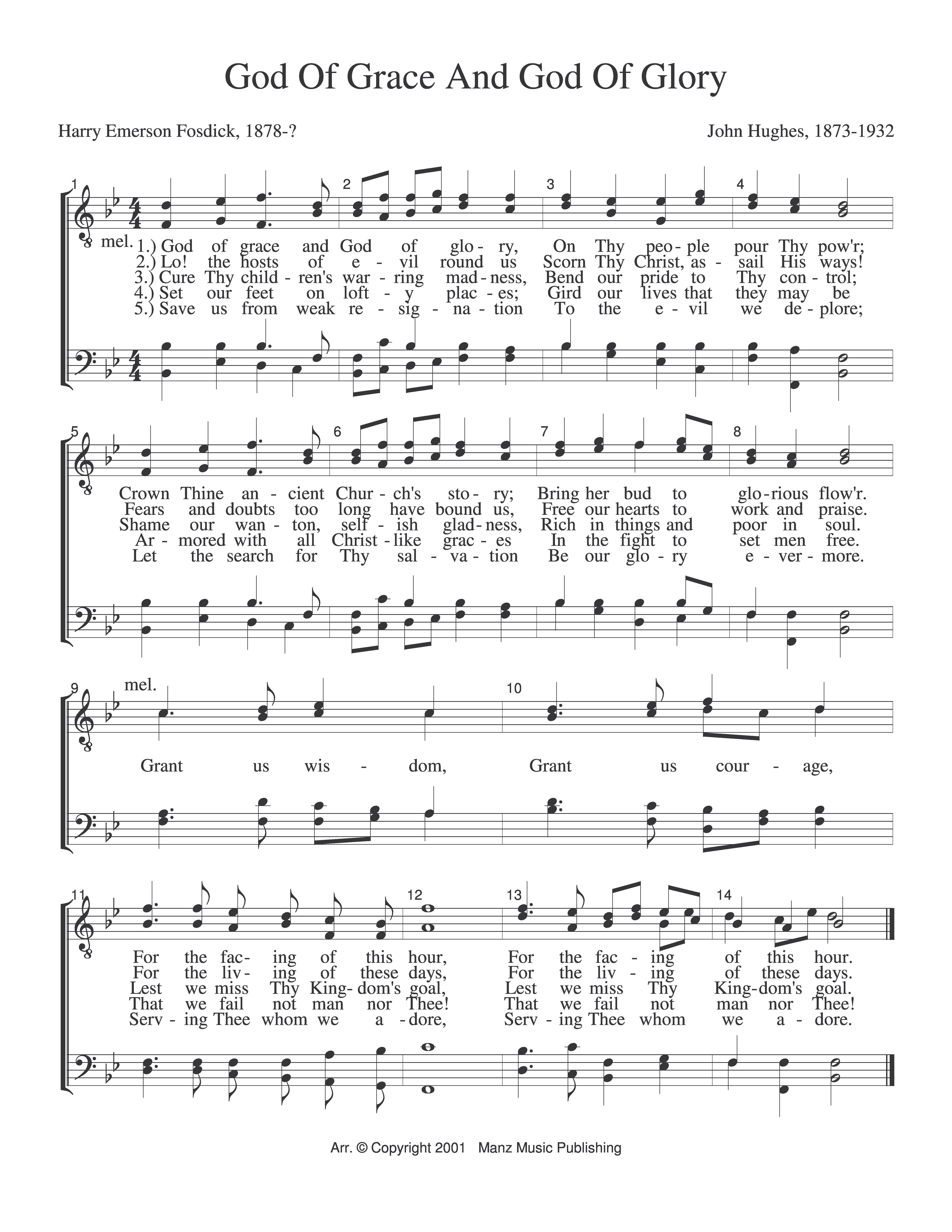 God Of Grace And God Of Glory