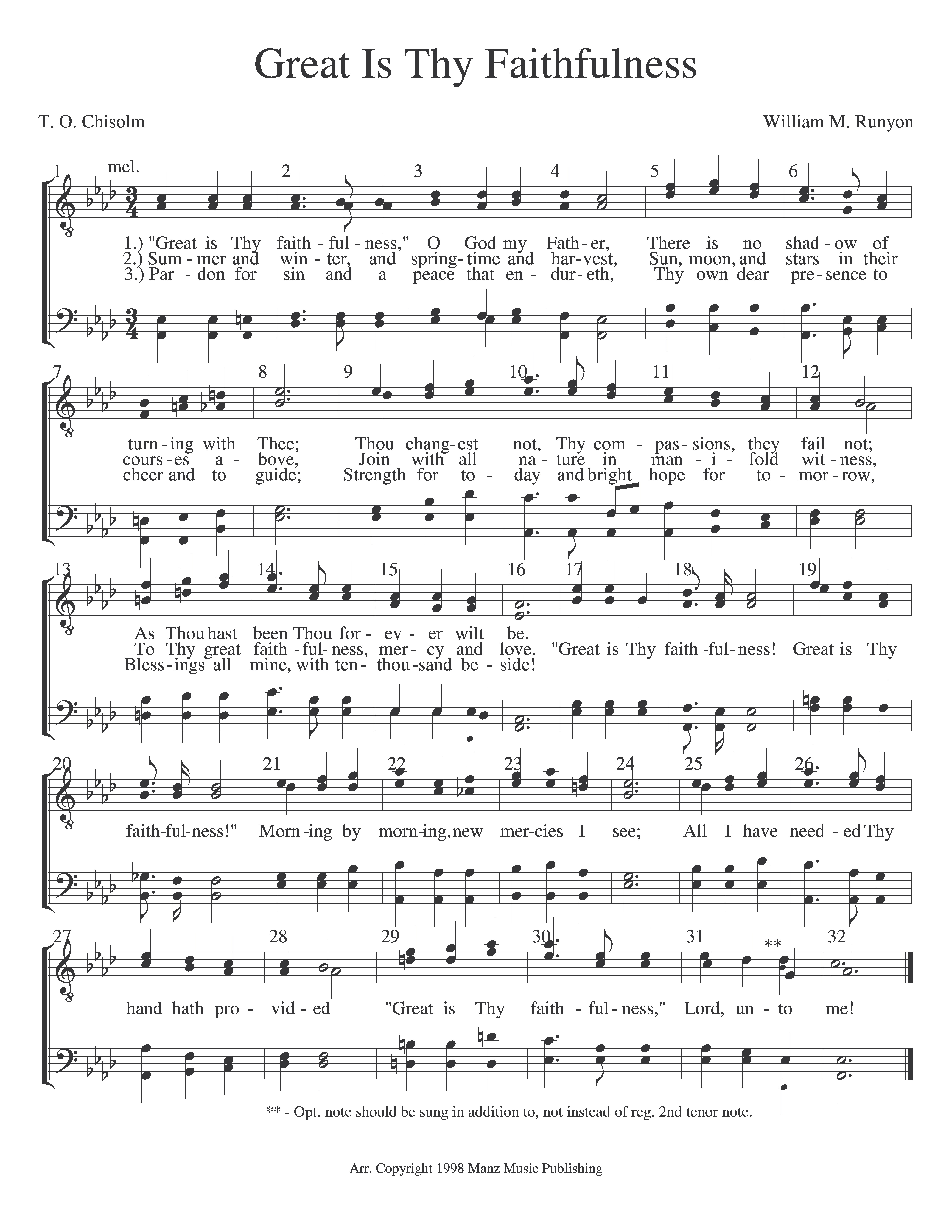 Great Is Thy Faithfulness