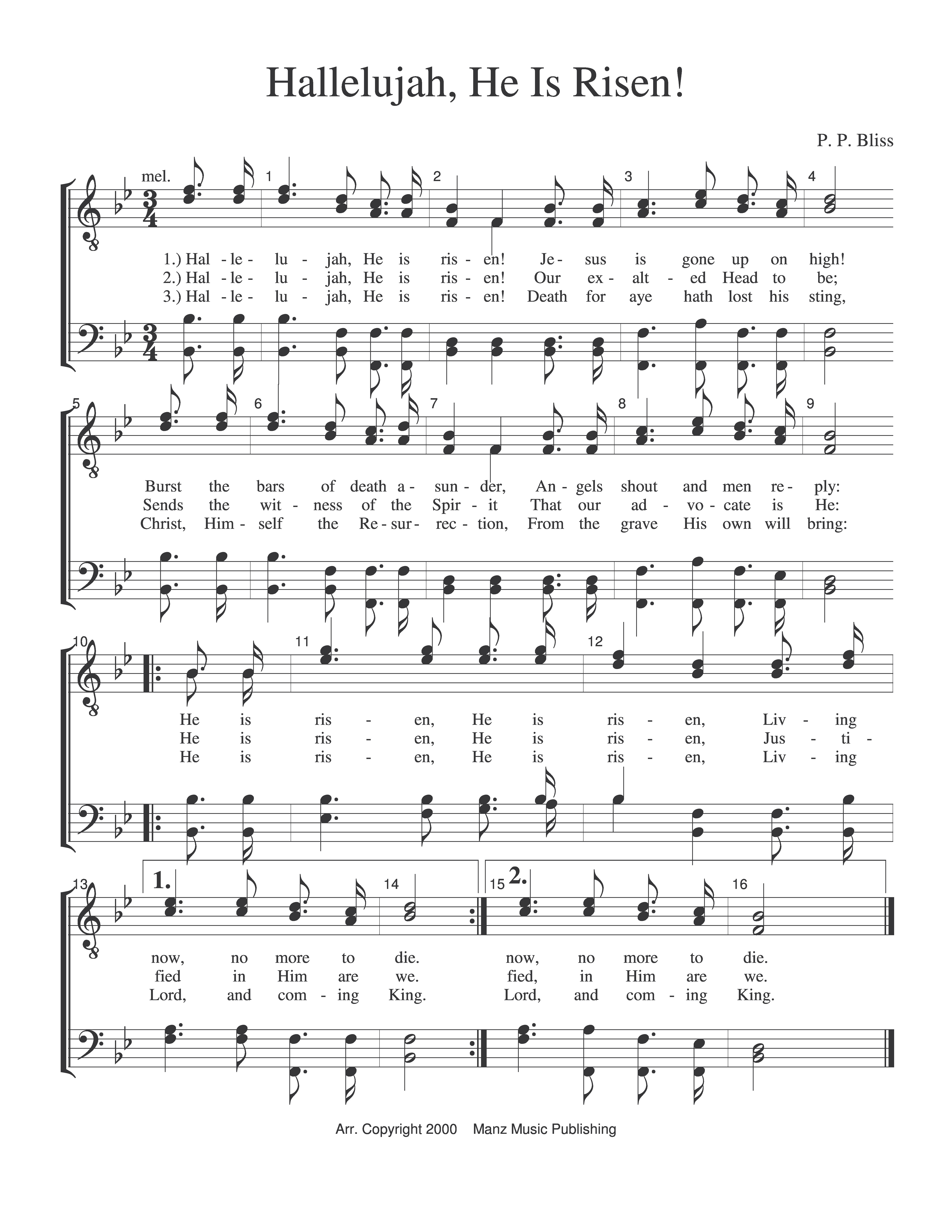 Hallelujah, He Is Risen