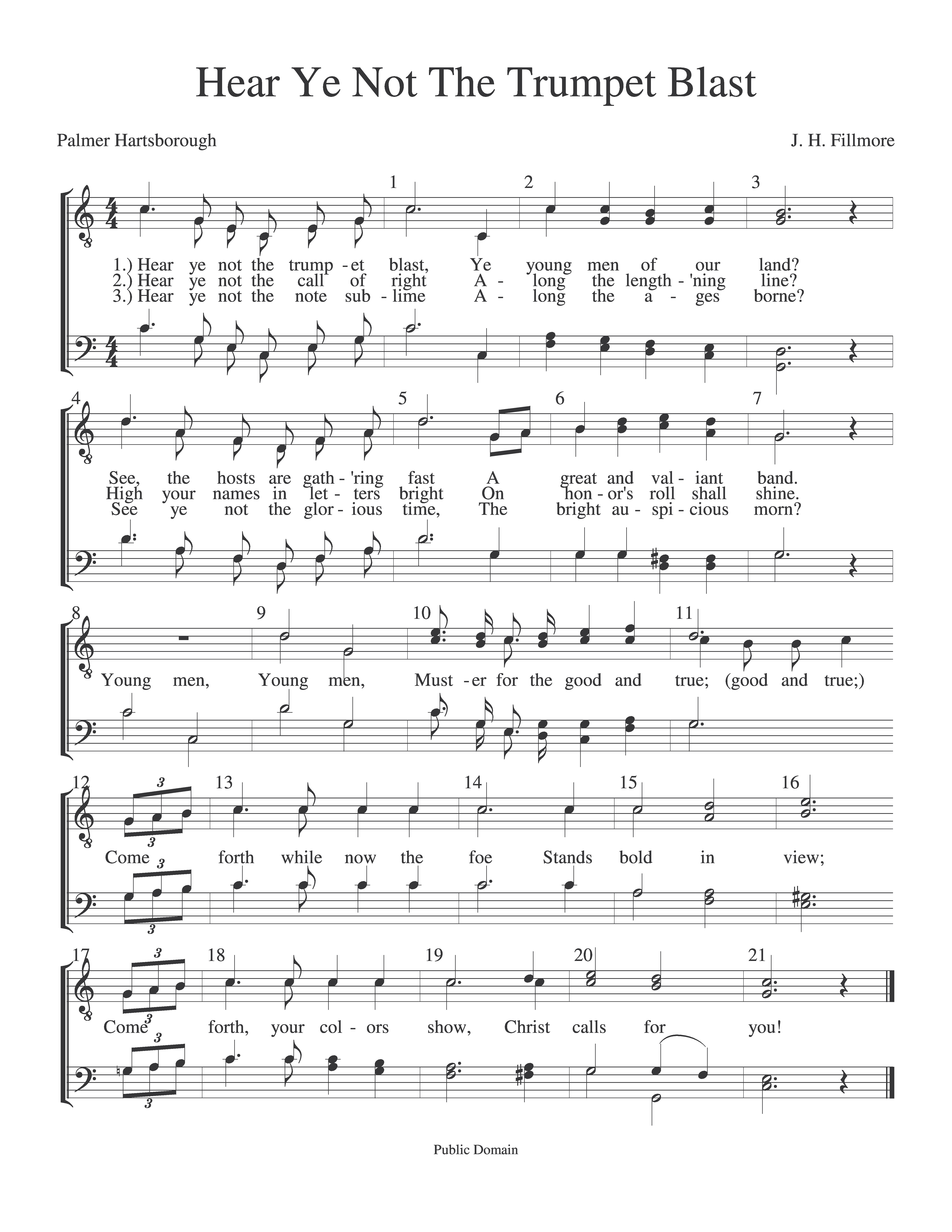 Hear Ye Not The Trumpet Blast