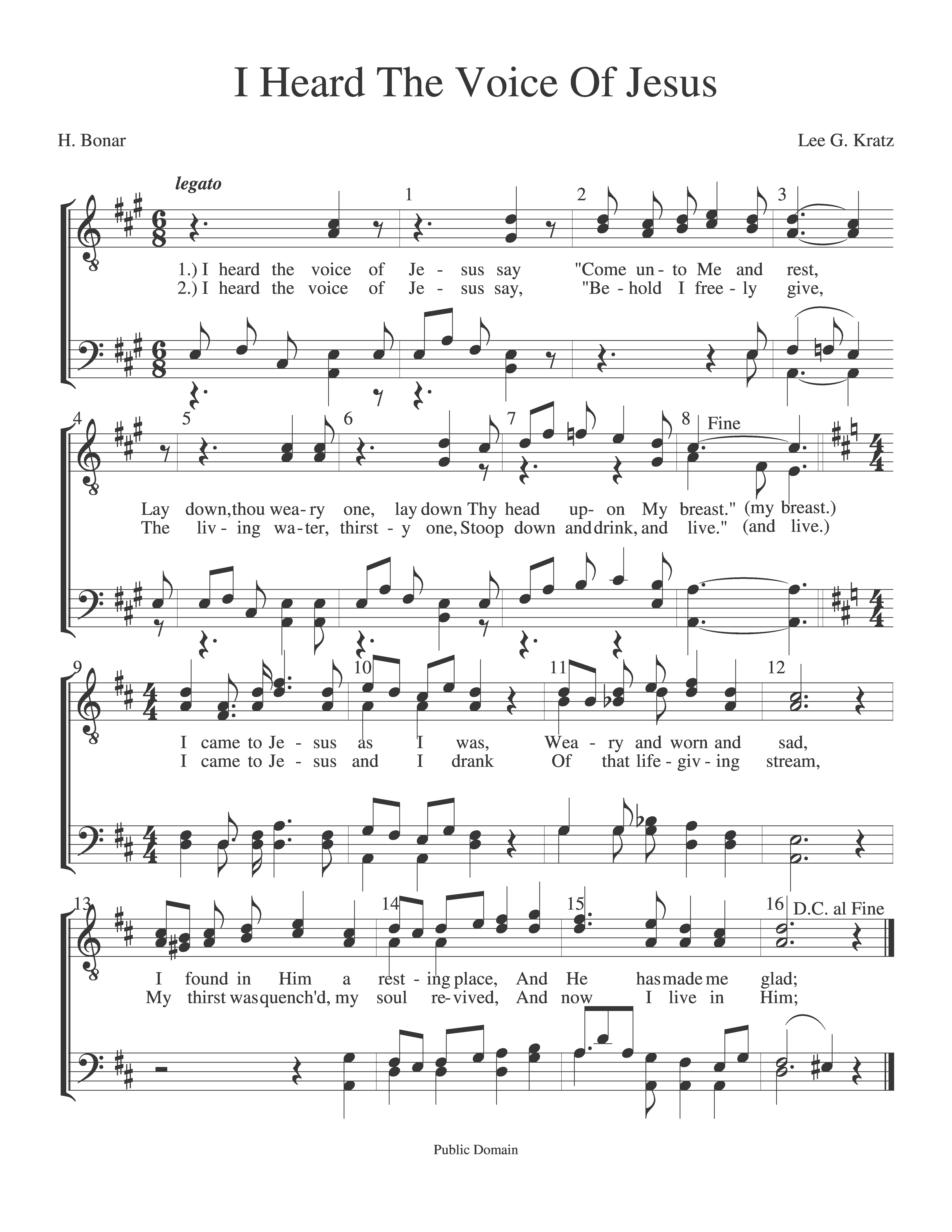 I Heard The Voice Of Jesus