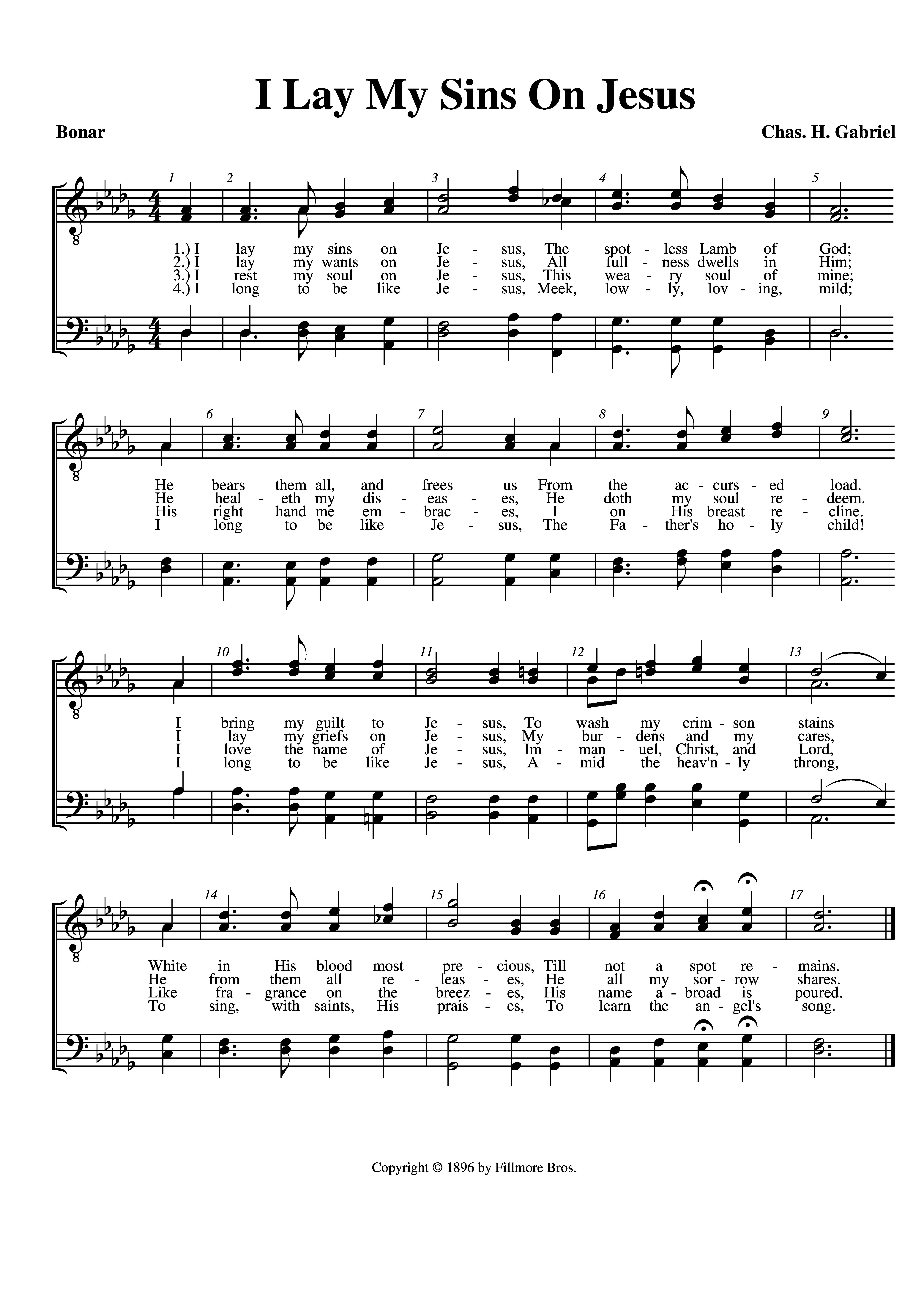 I Lay My Sins On Jesus