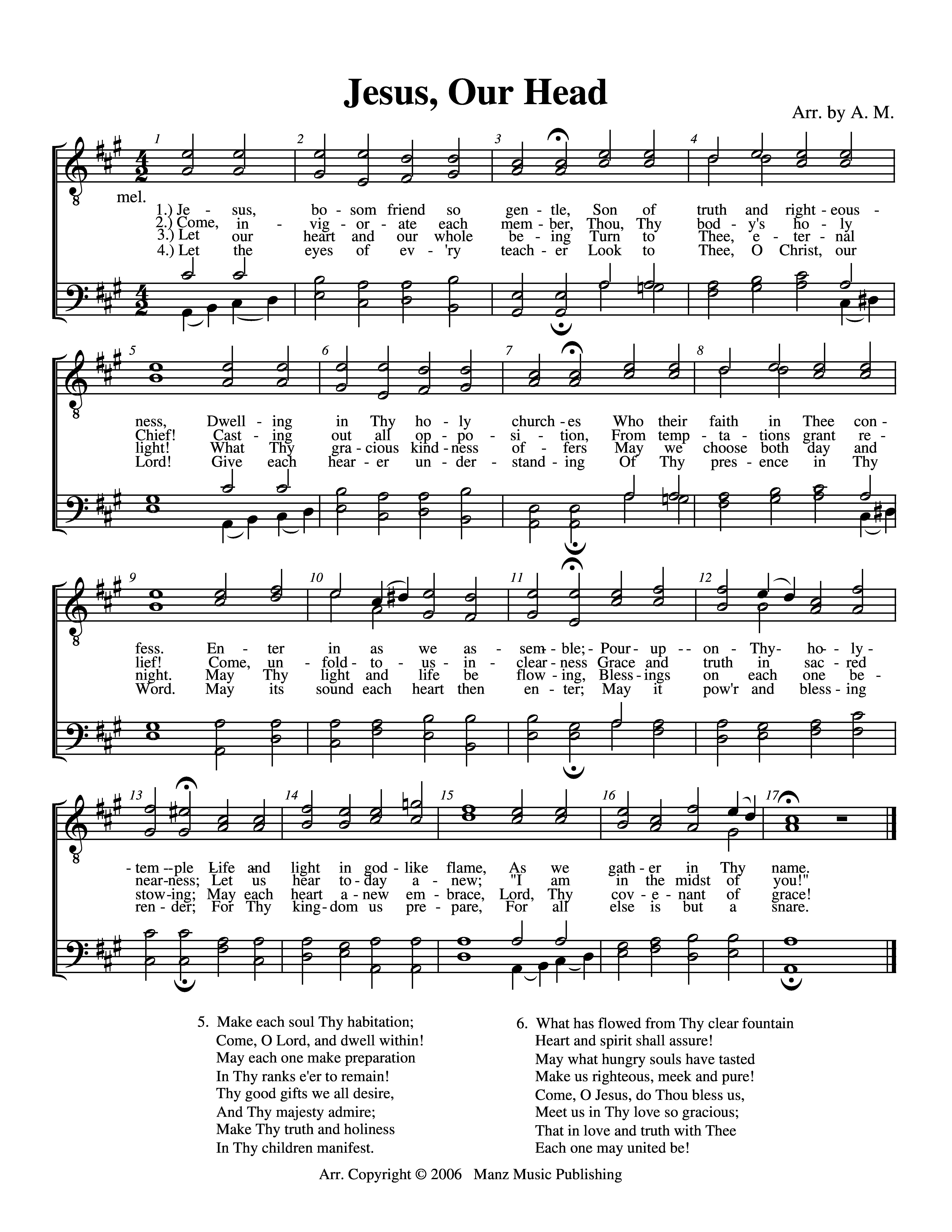 Jesus, Our Head