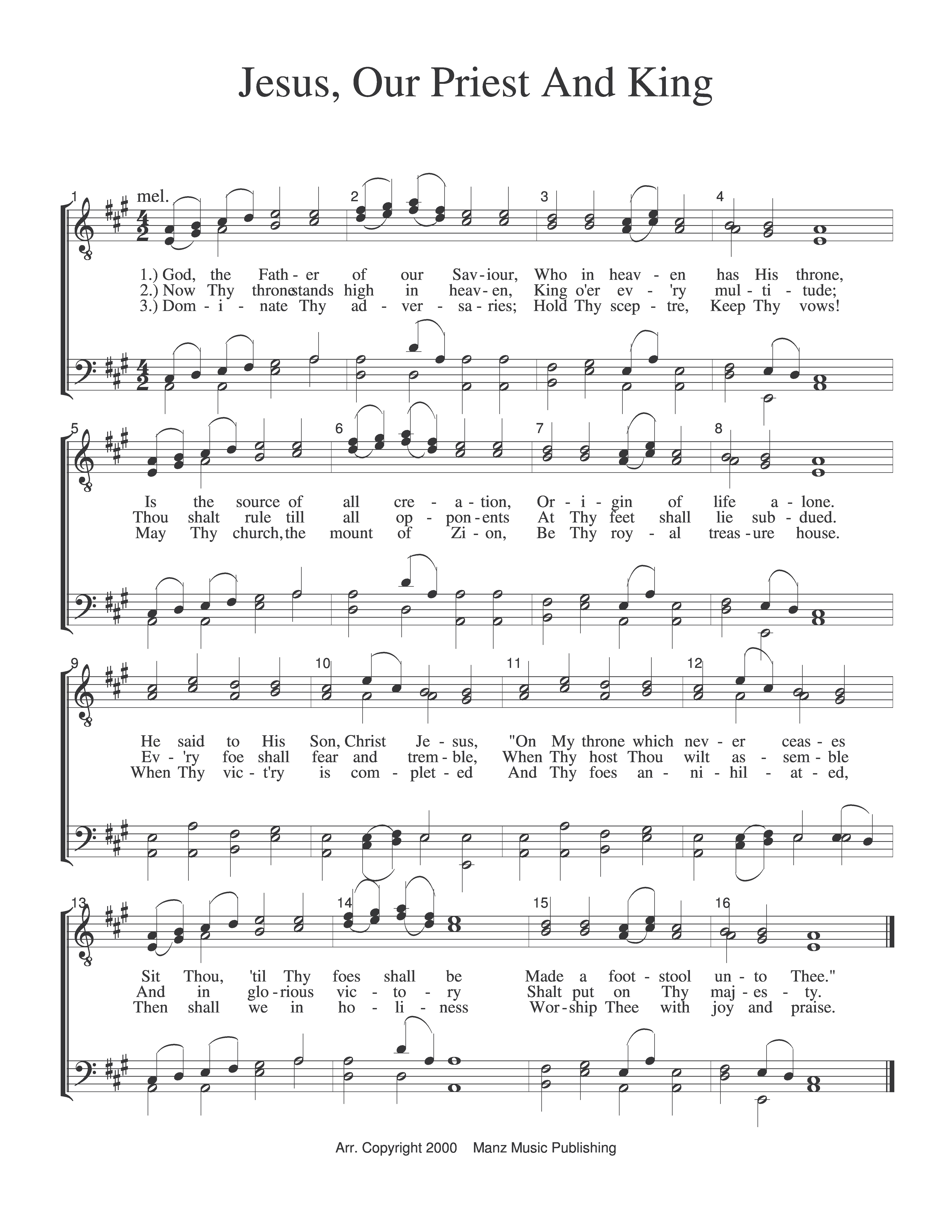 Jesus, Our Priest And King