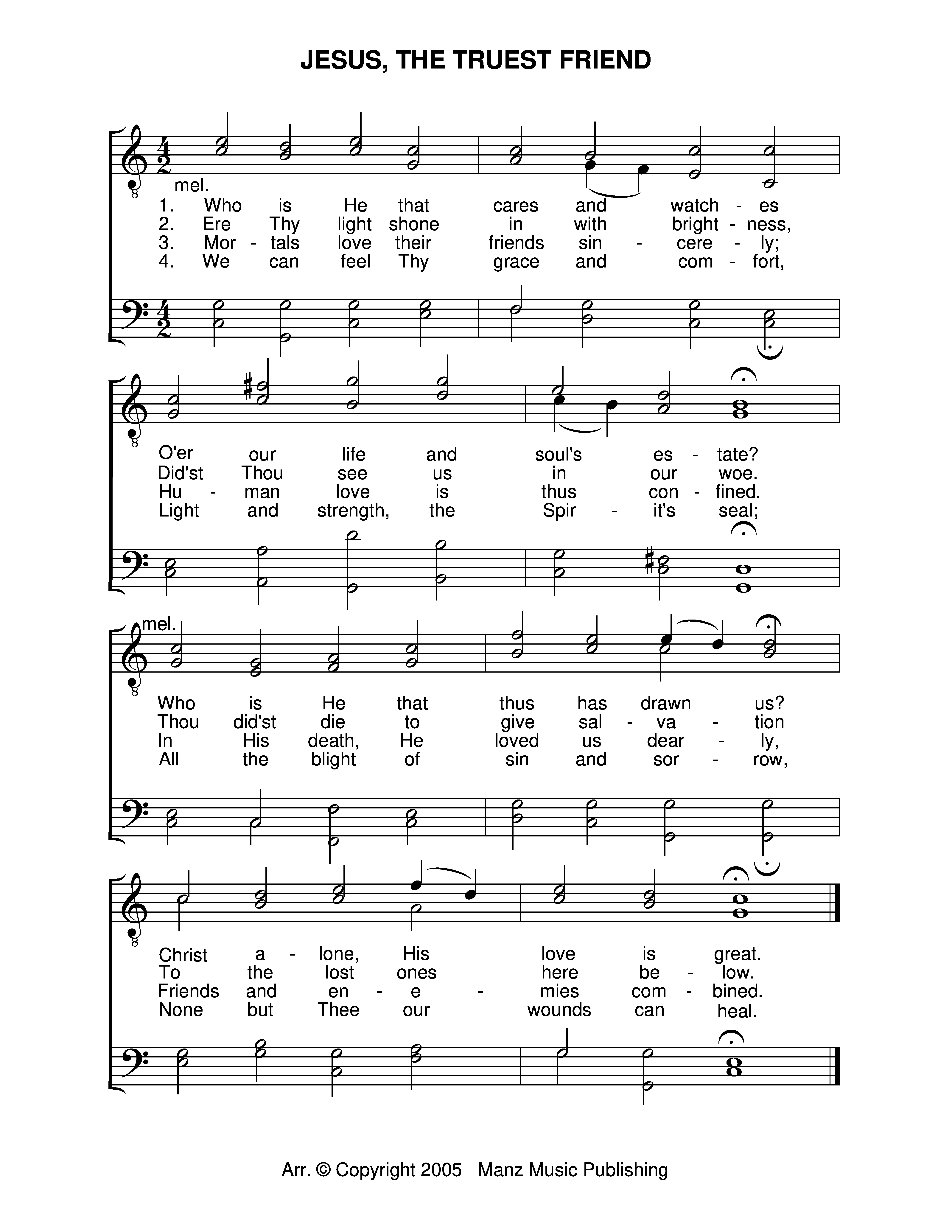 Jesus, The Truest Friend - 2 page 1