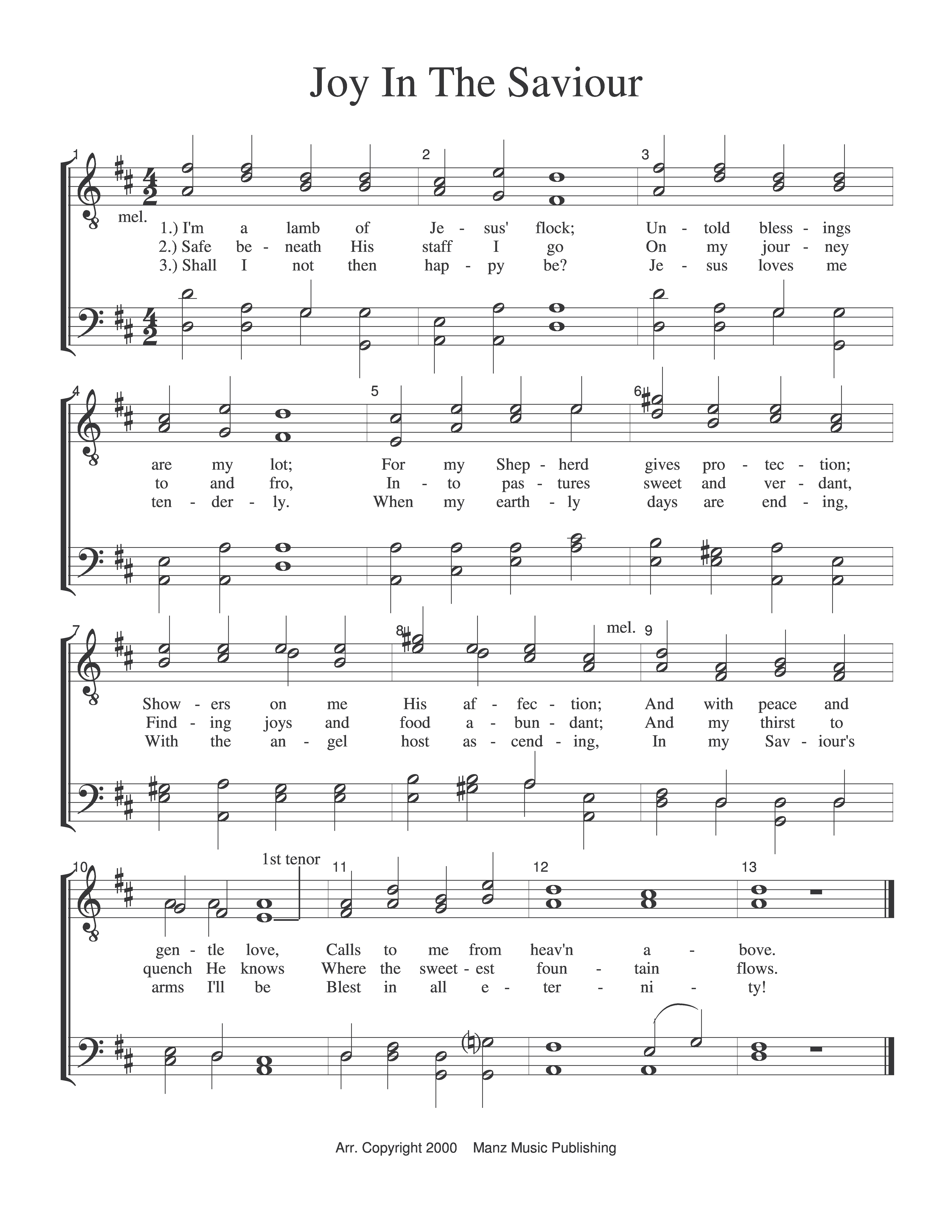Joy In The Saviour