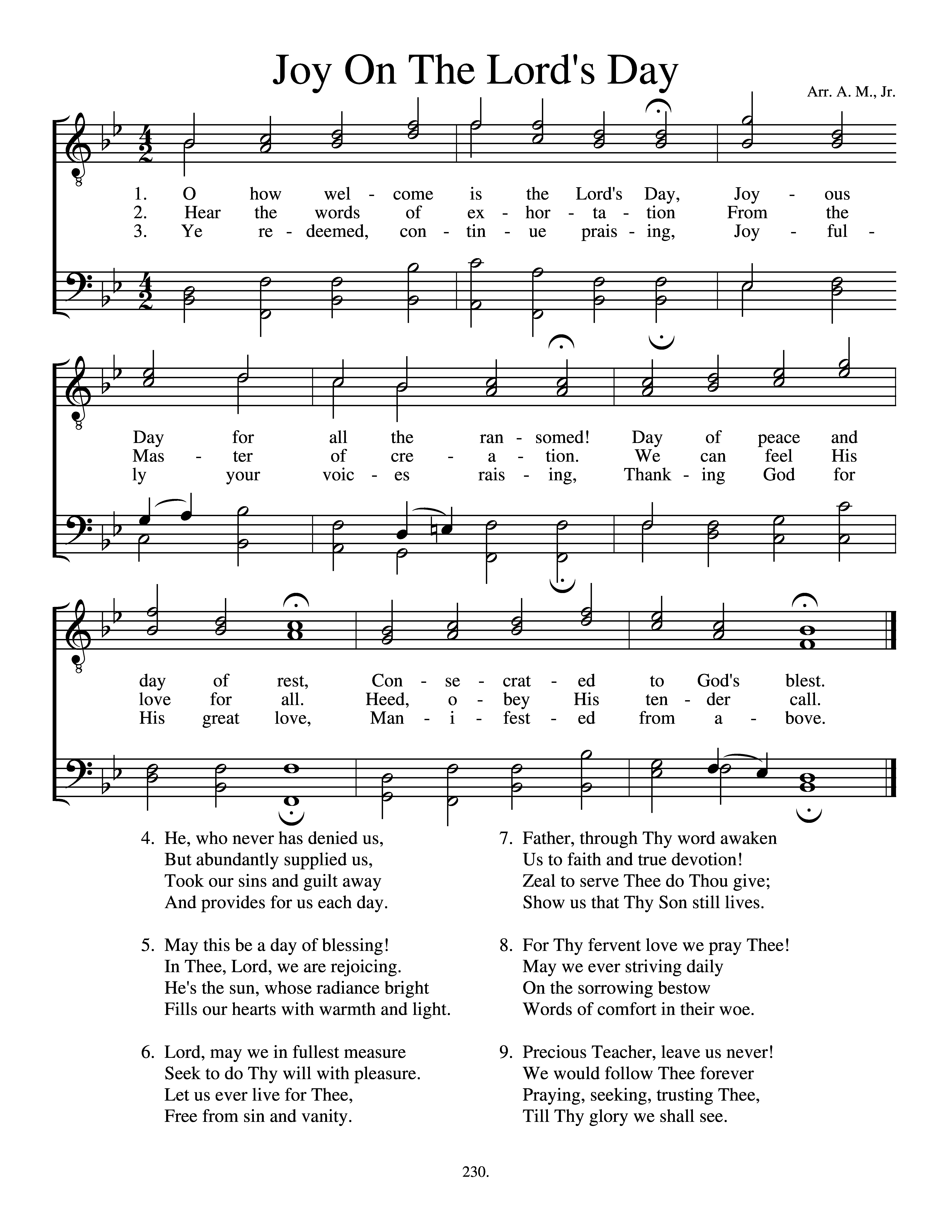 Joy On The Lord's Day