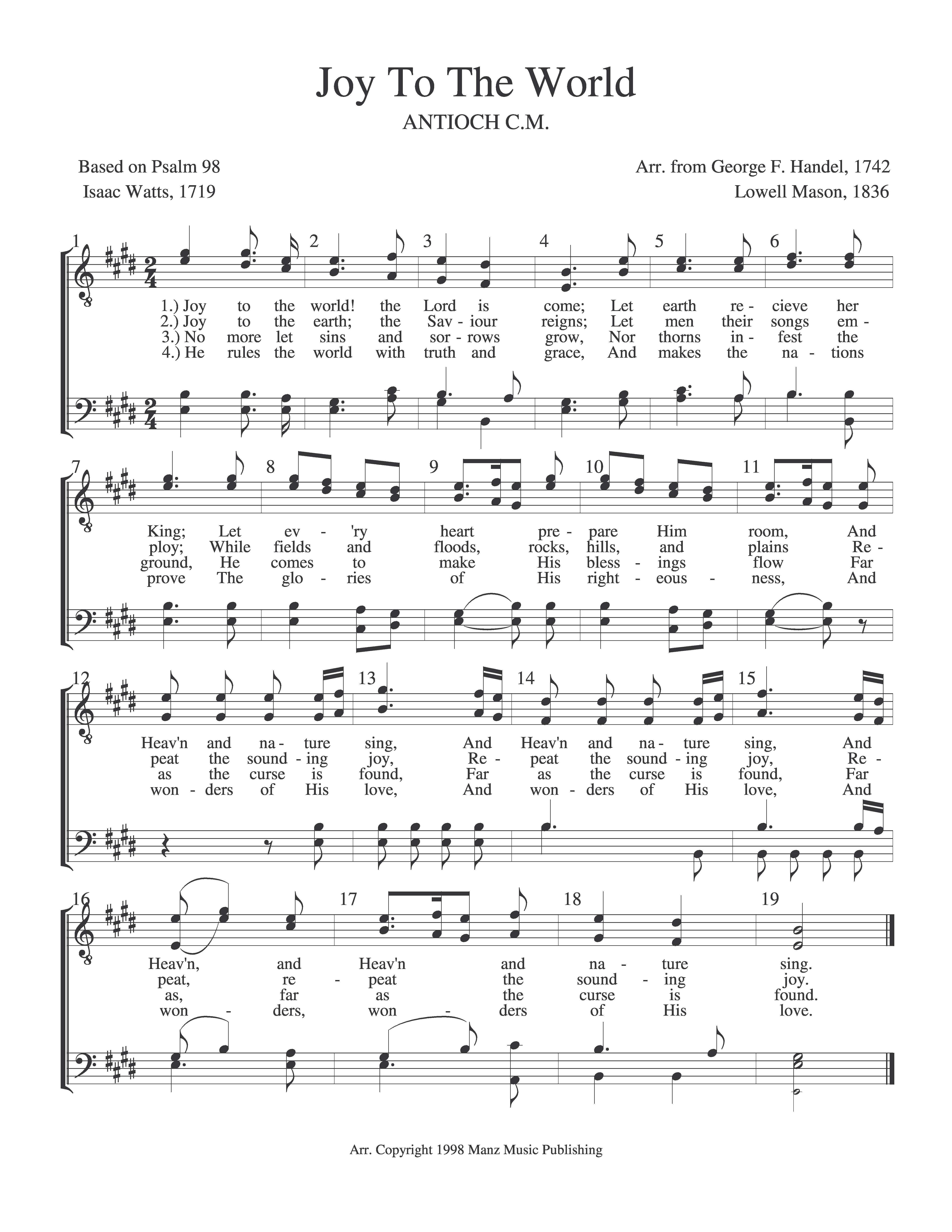 Joy To The World