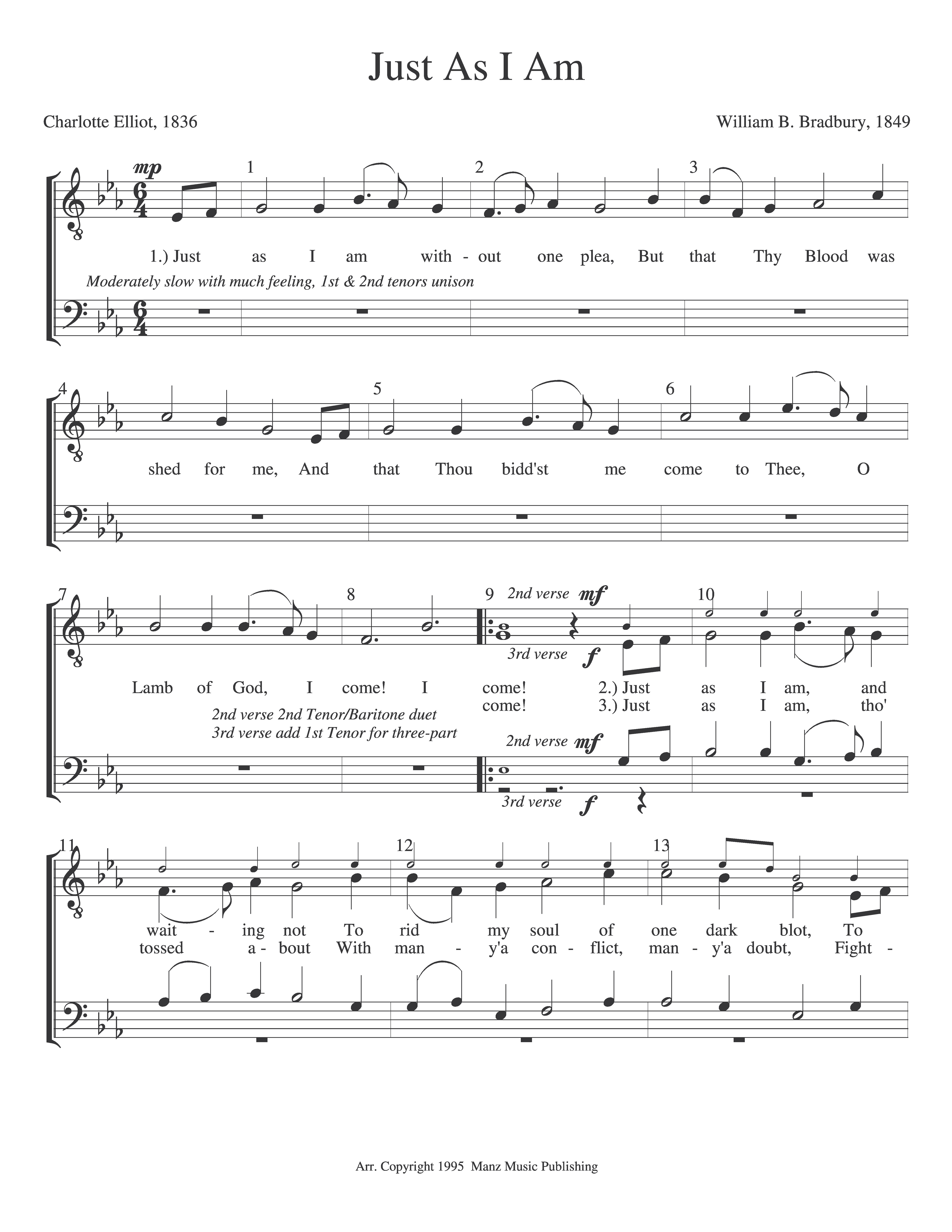 Just As I Am page 1