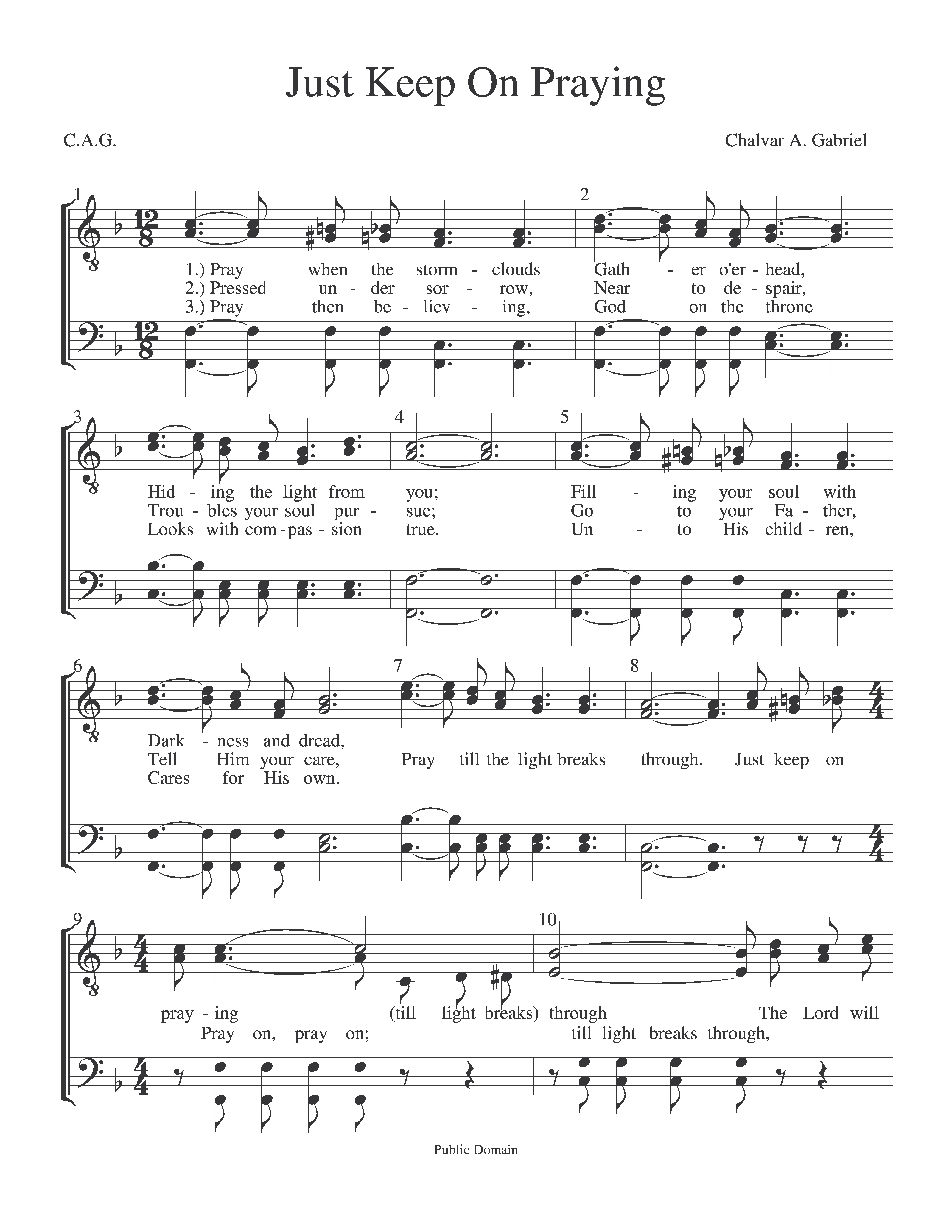 Just Keep On Praying page 1