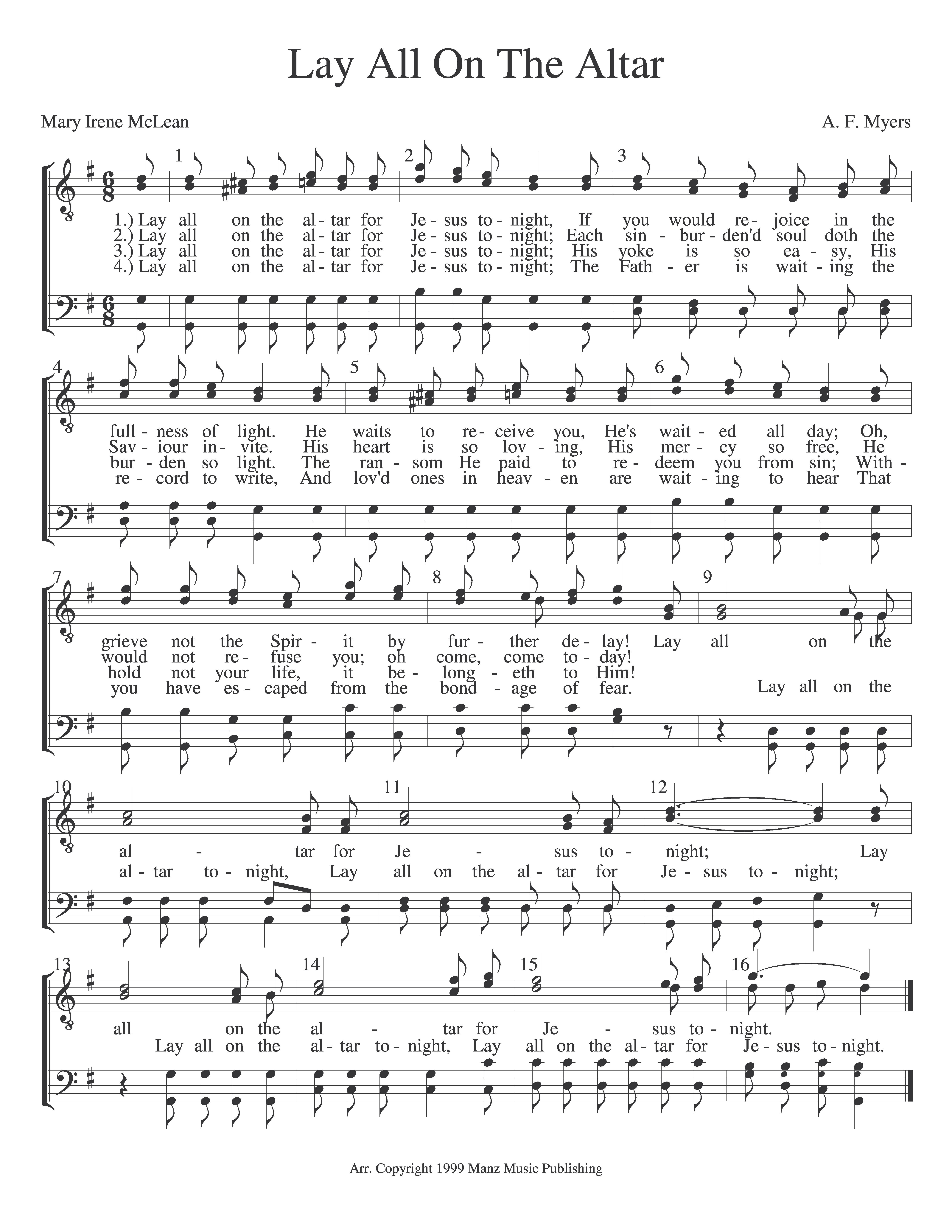 Lay All On The Altar