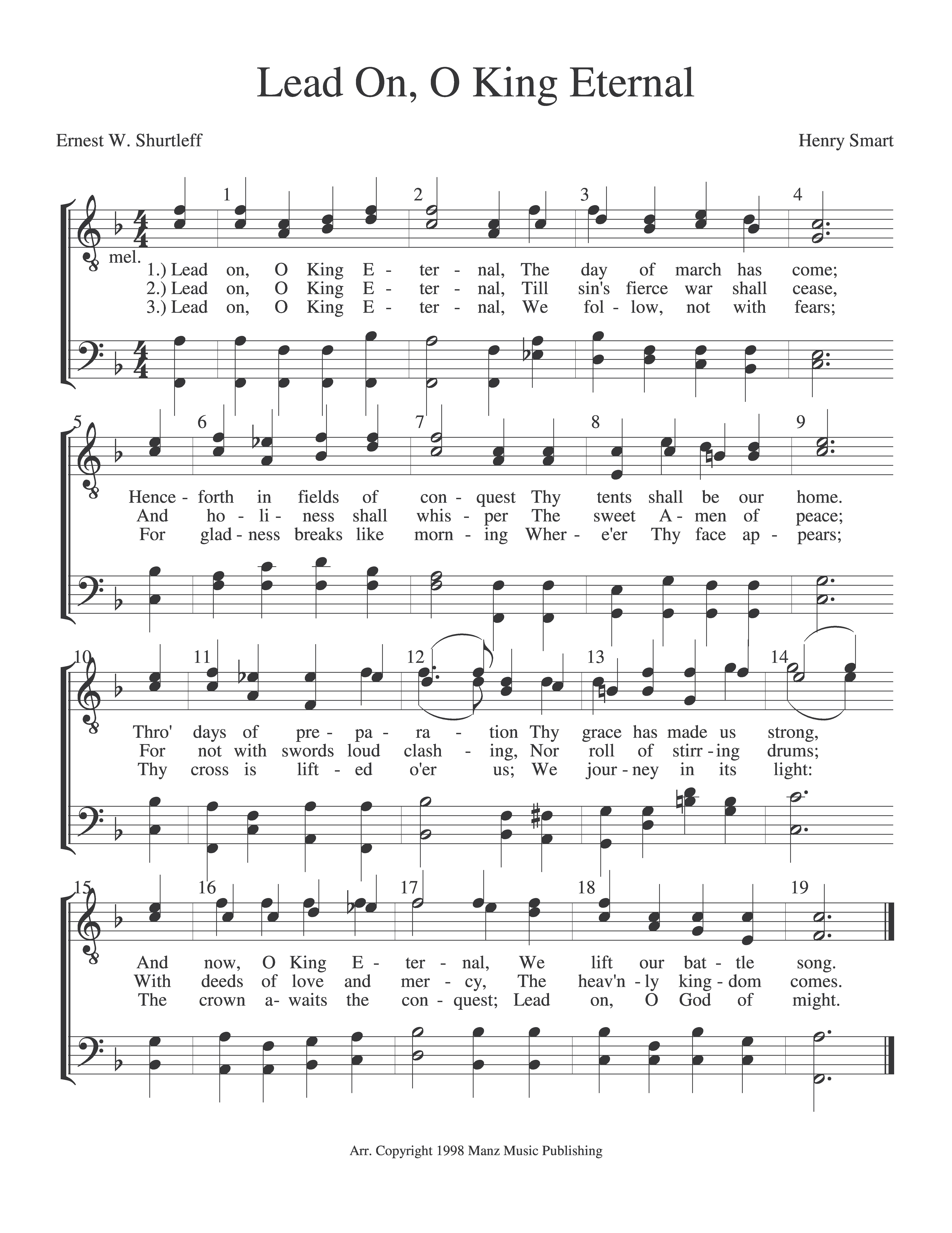 Lead On, O King Eternal