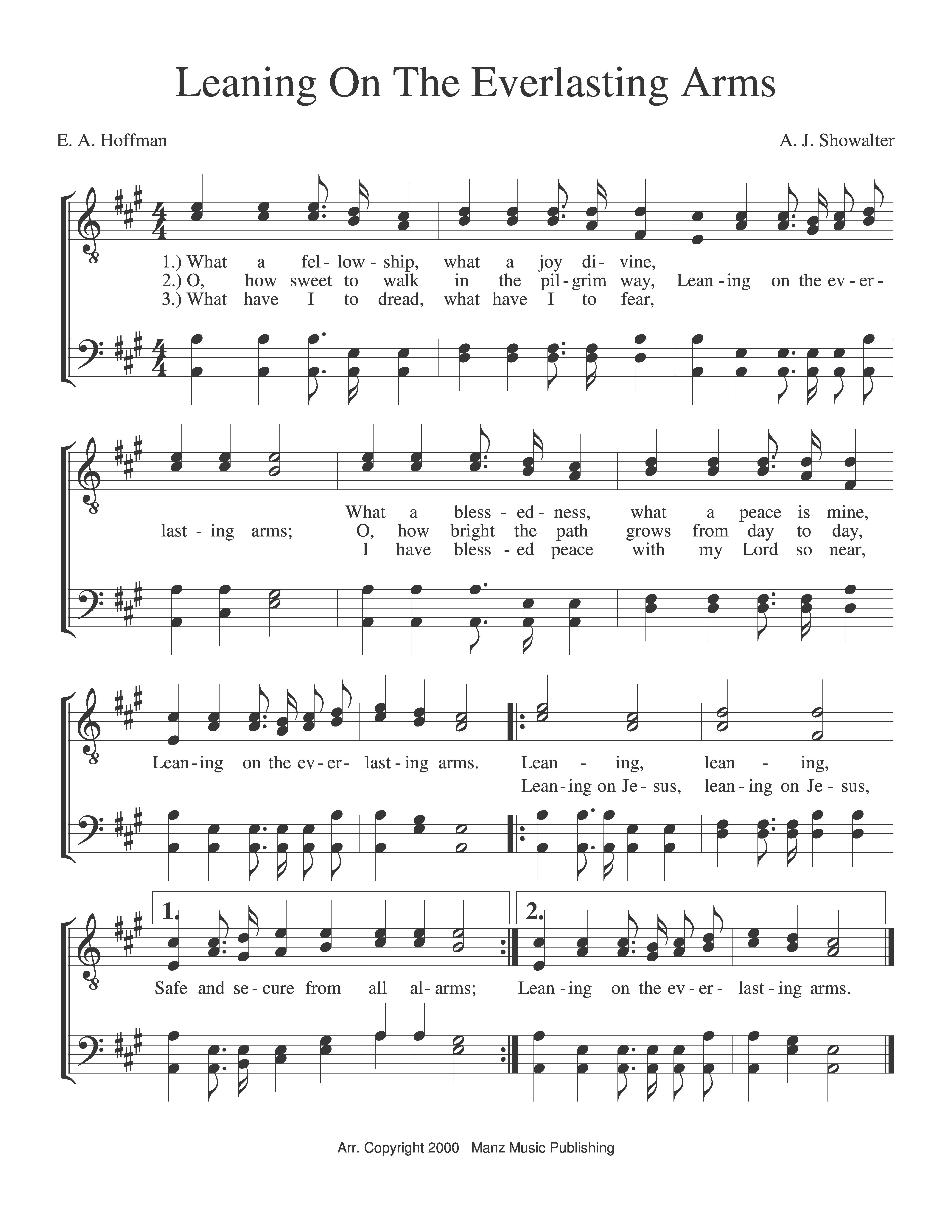 Leaning On The Everlasting Arms