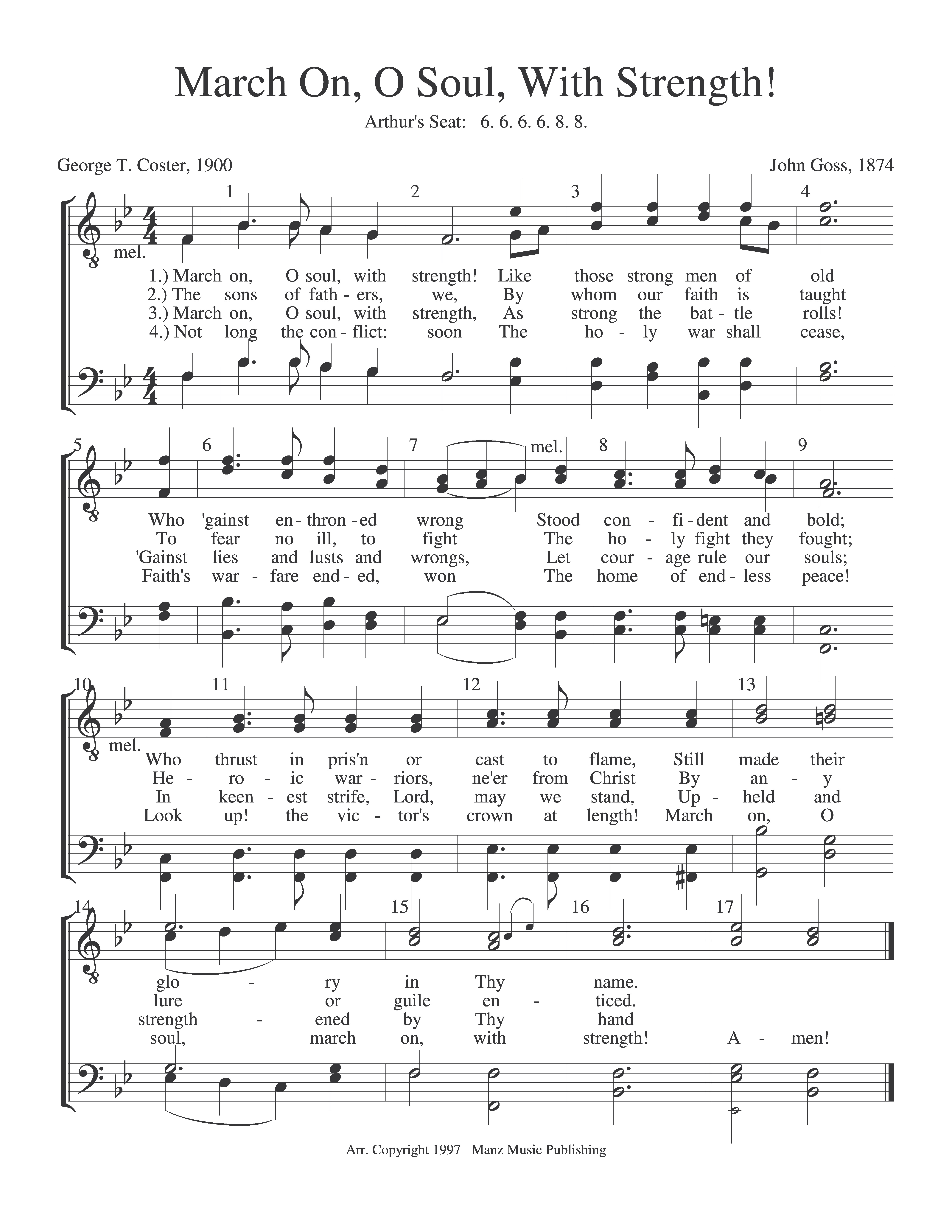 March On, O Soul, With Strength