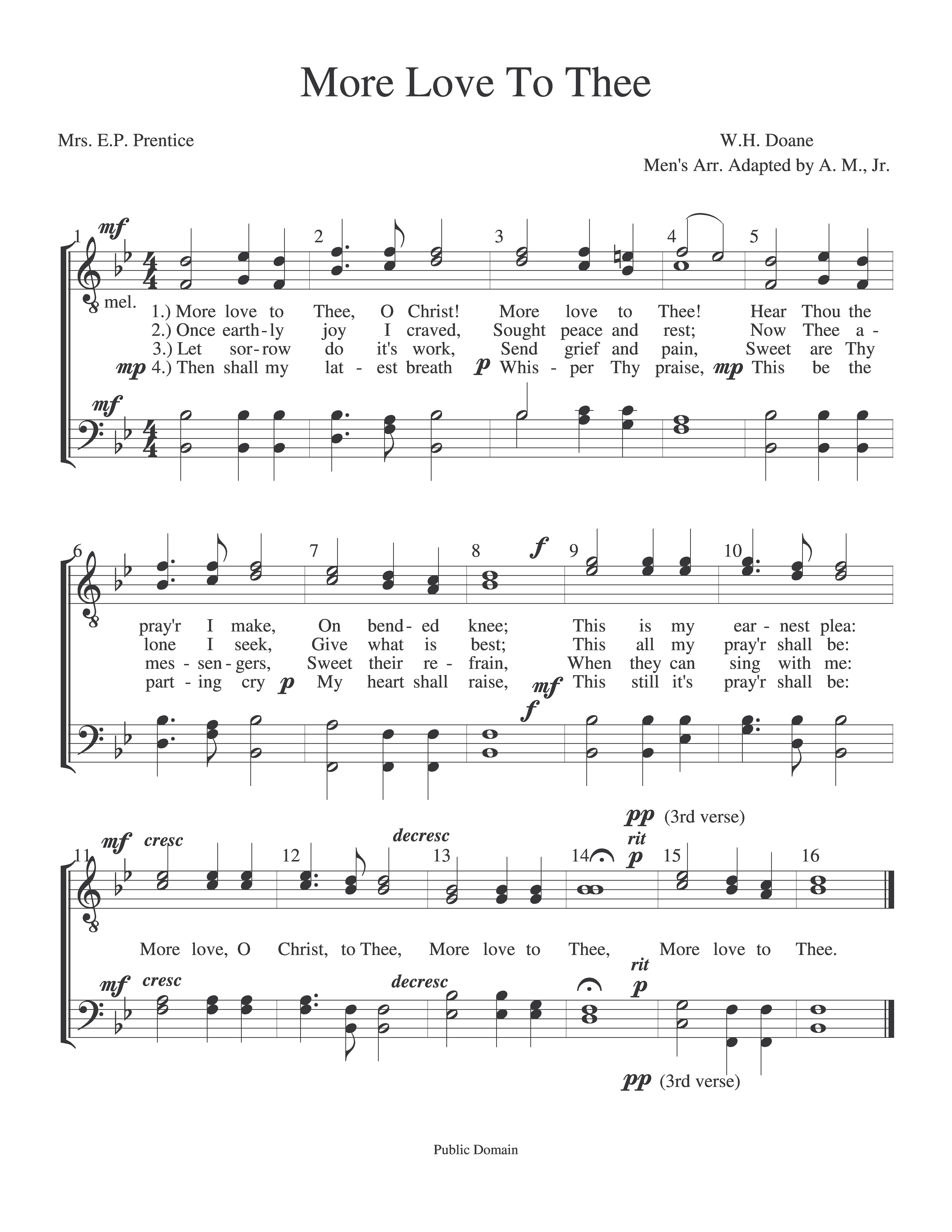 More Love To Thee