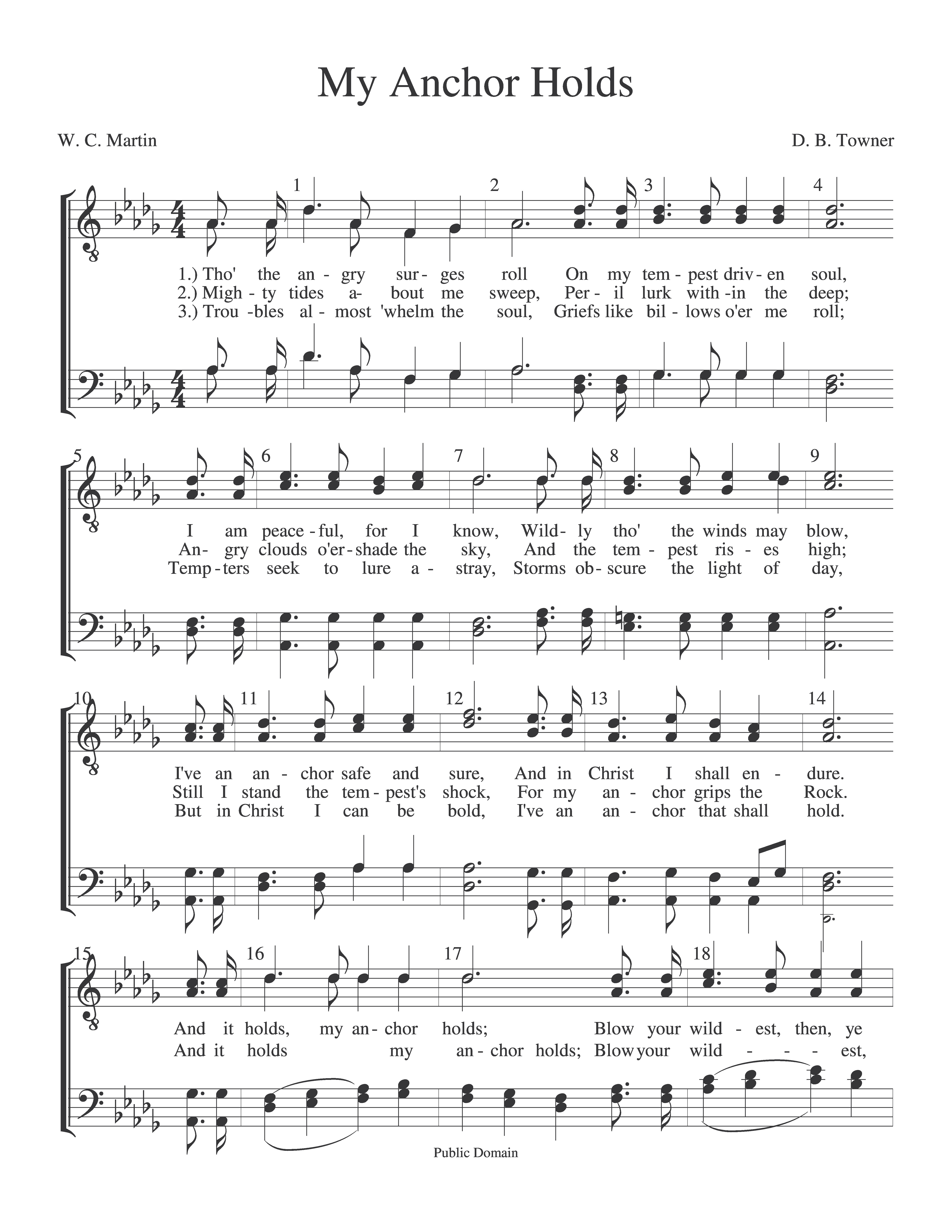 My Anchor Holds page 1
