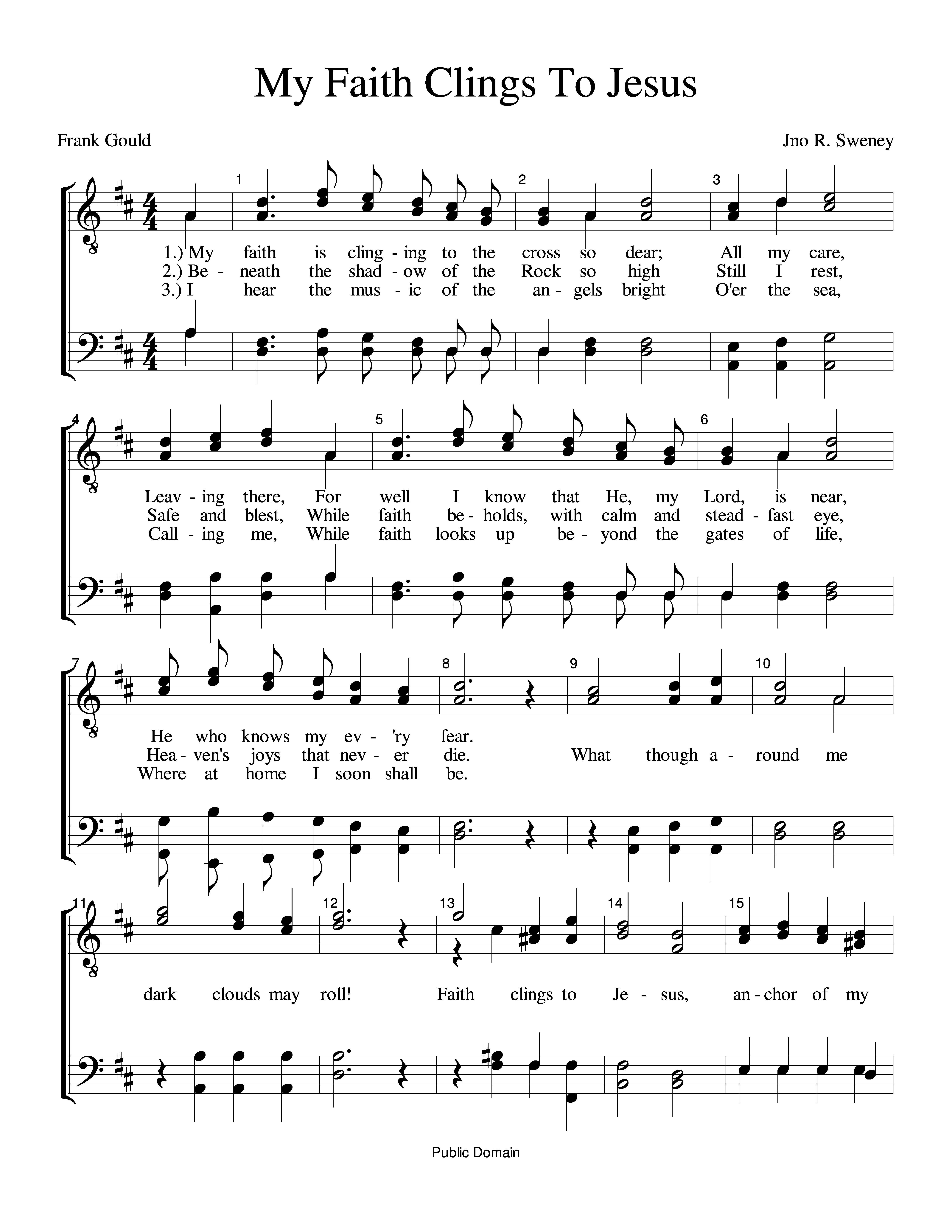 My Faith Clings To Jesus page 1