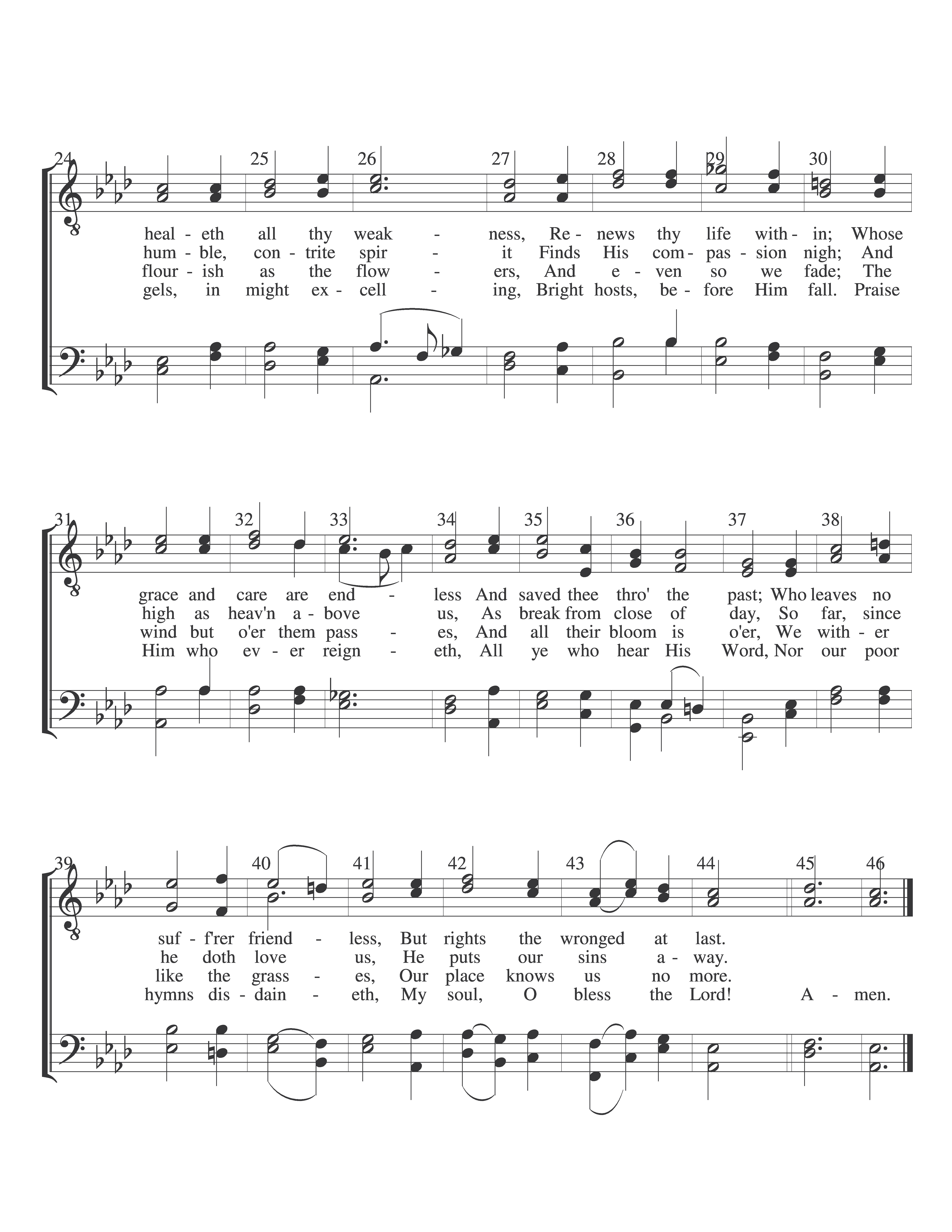 My Soul, Now Bless Thy Maker page 2