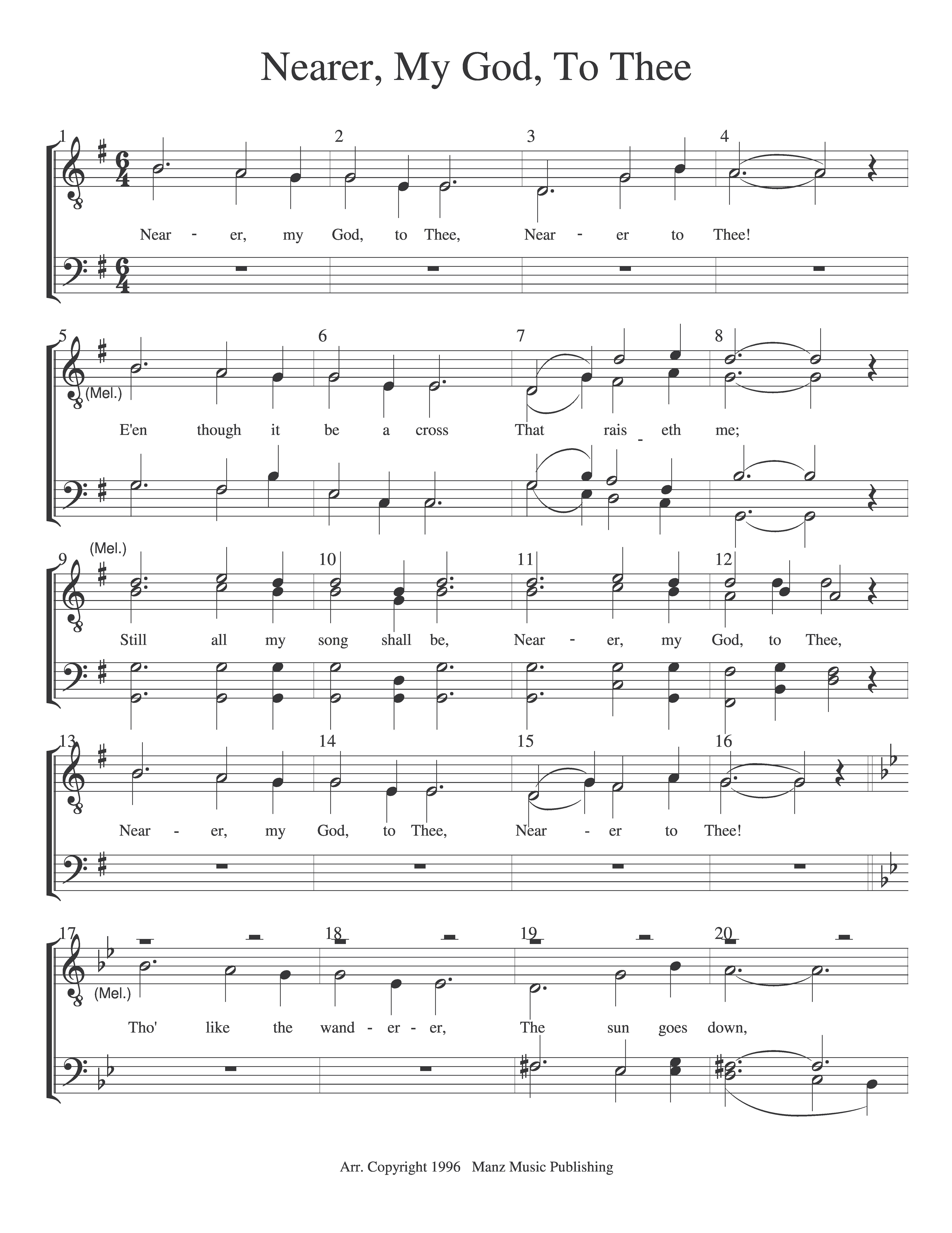 Nearer, My God, To Thee 2 page 1