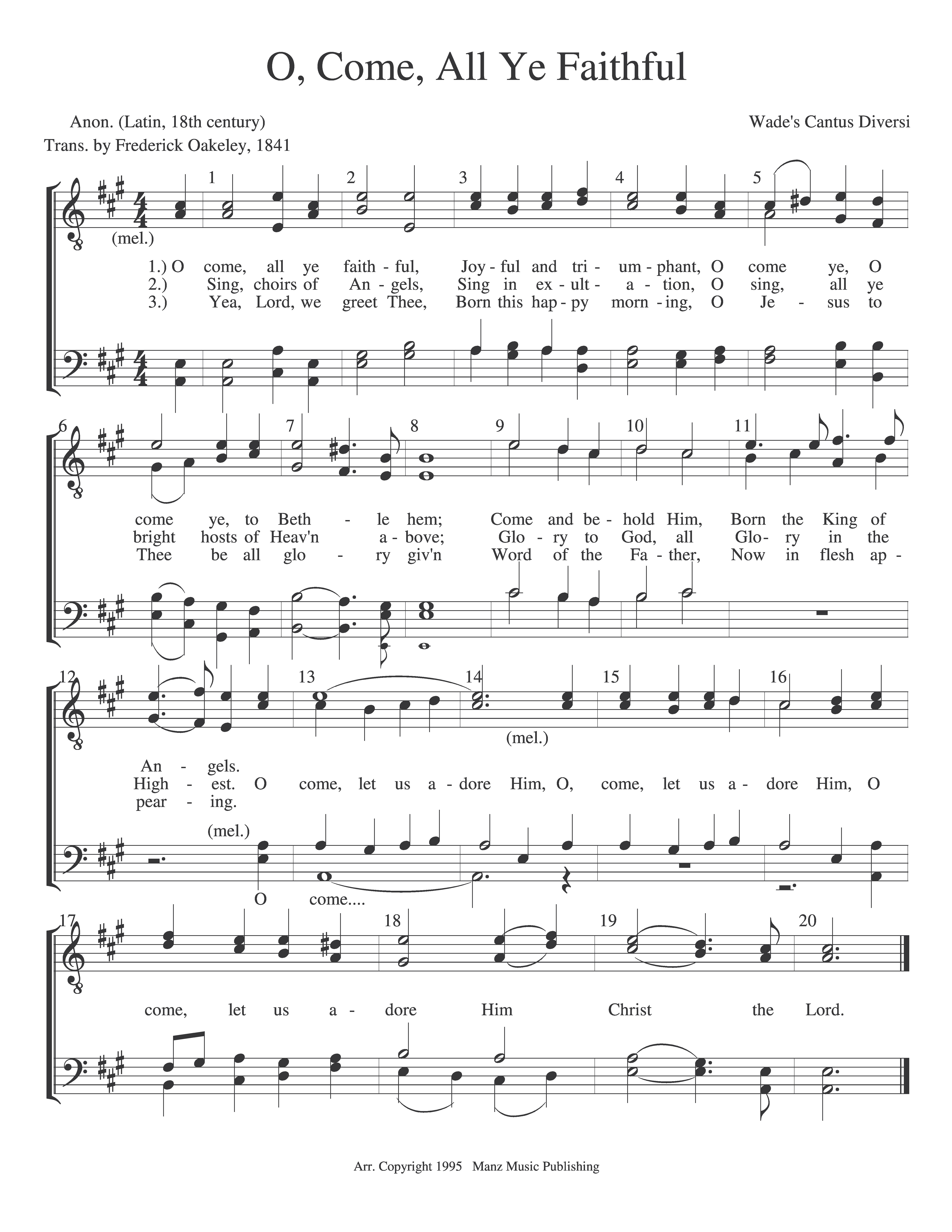 O Come, All Ye Faithful