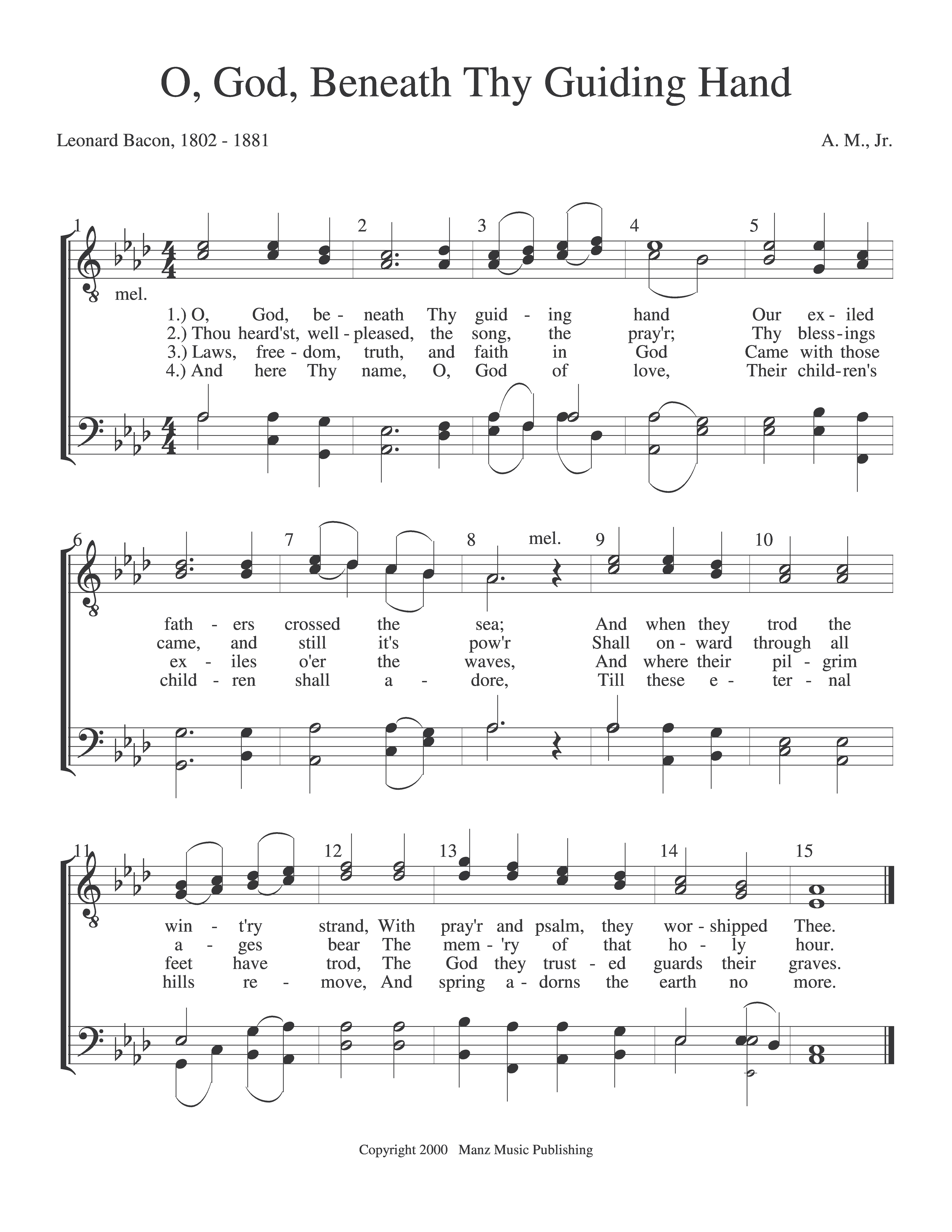 O, God, Beneath Thy Guiding Hand