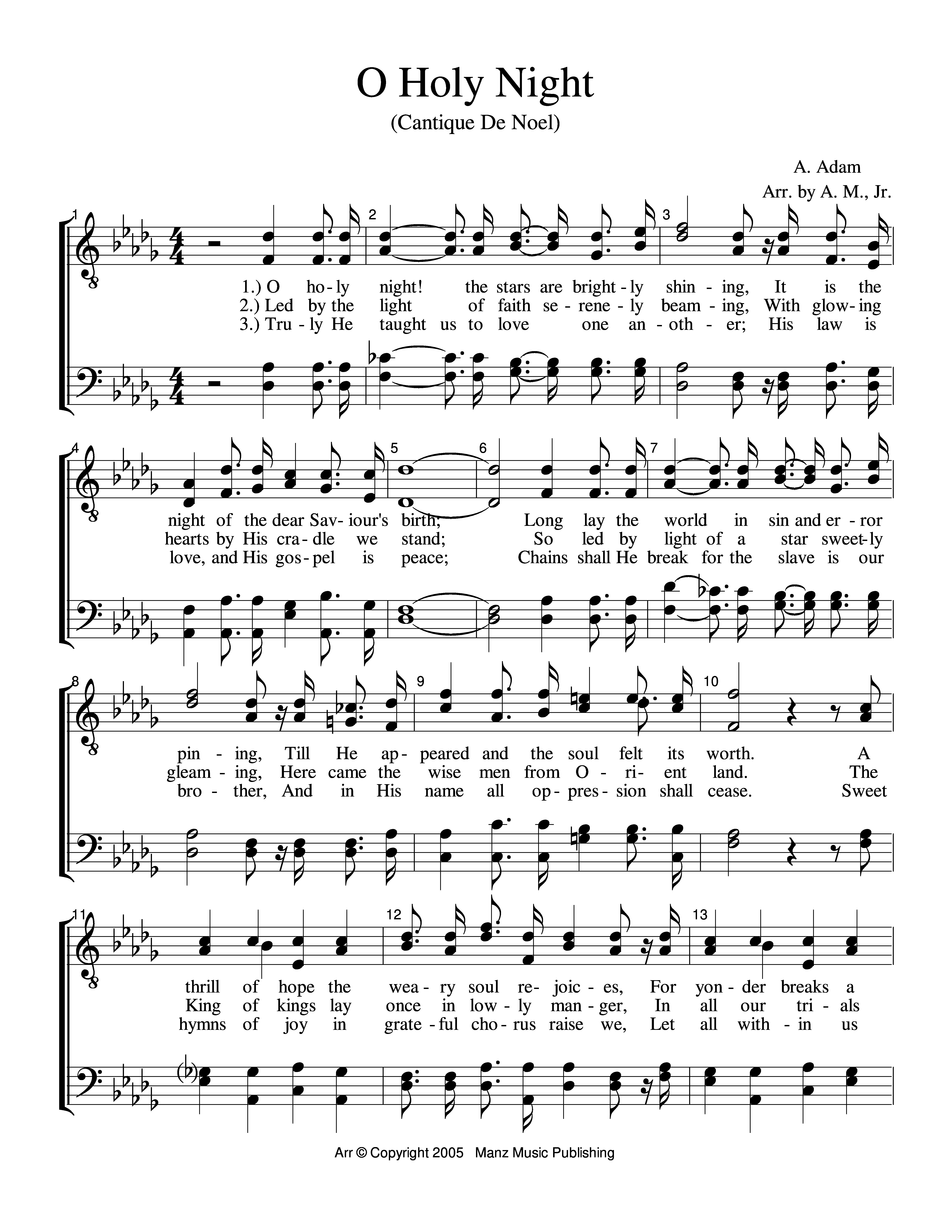 O Holy Night page 1