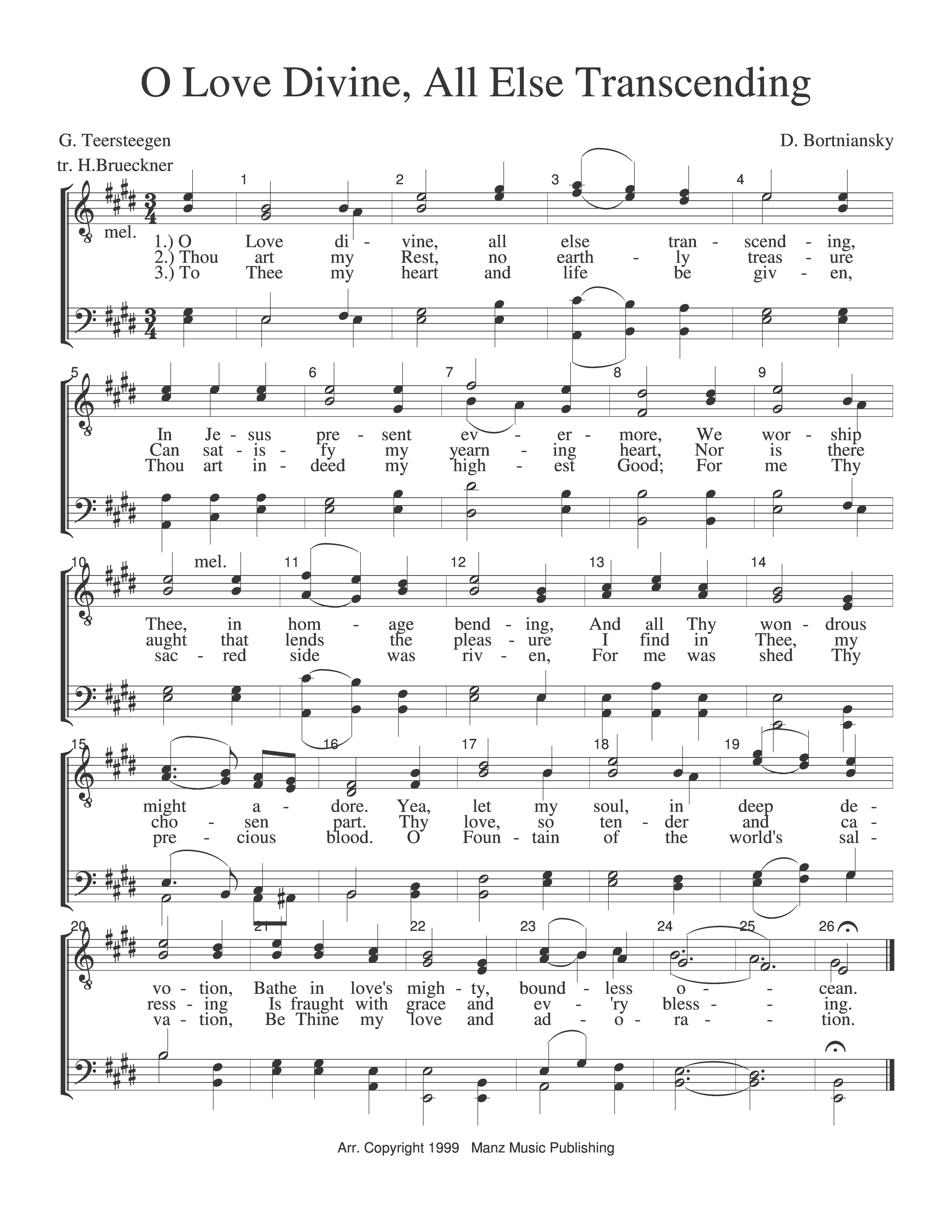 O Love Divine, All Else Transcending
