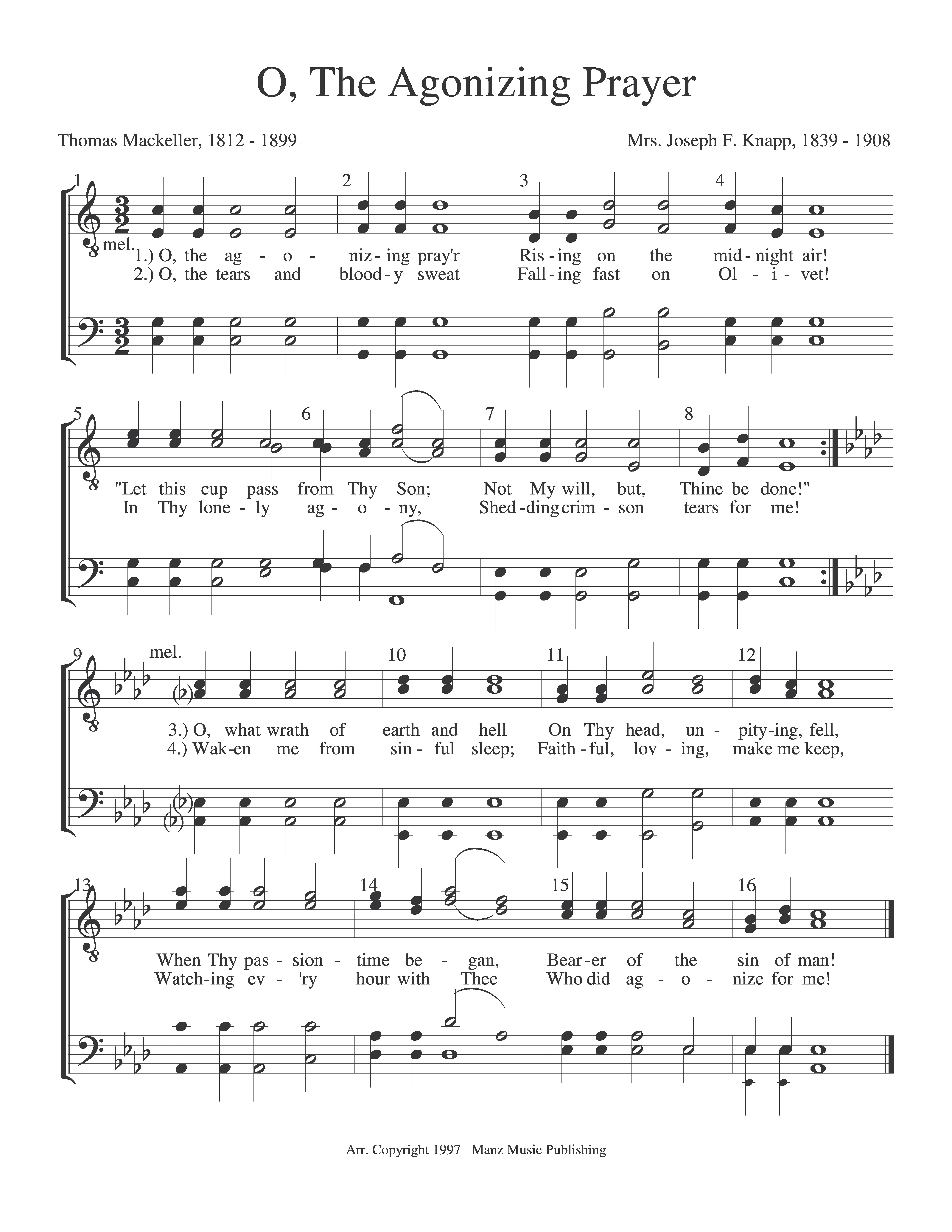 O, The Agonizing Prayer
